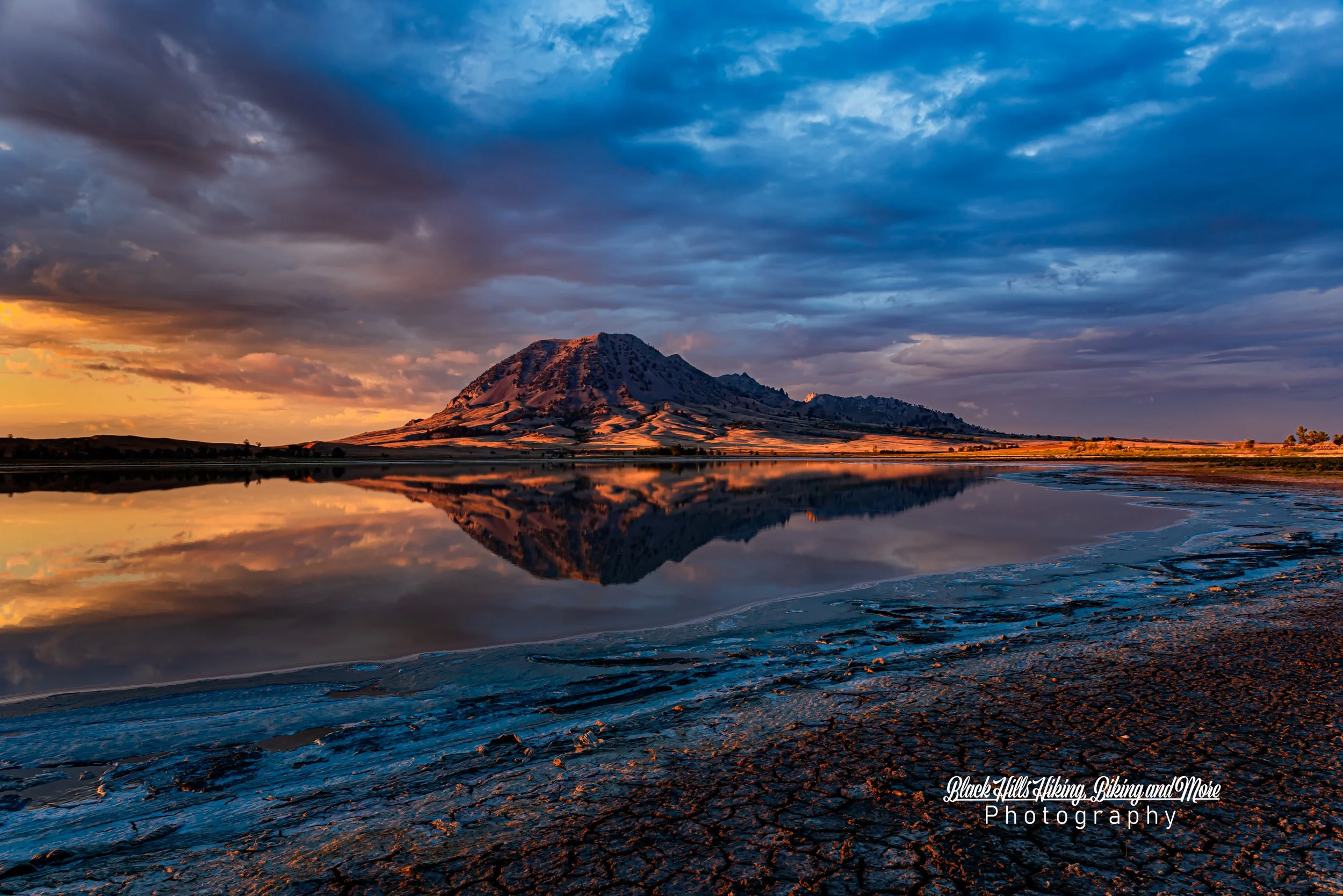 Bear Butte at Sunset With Signature.jpg