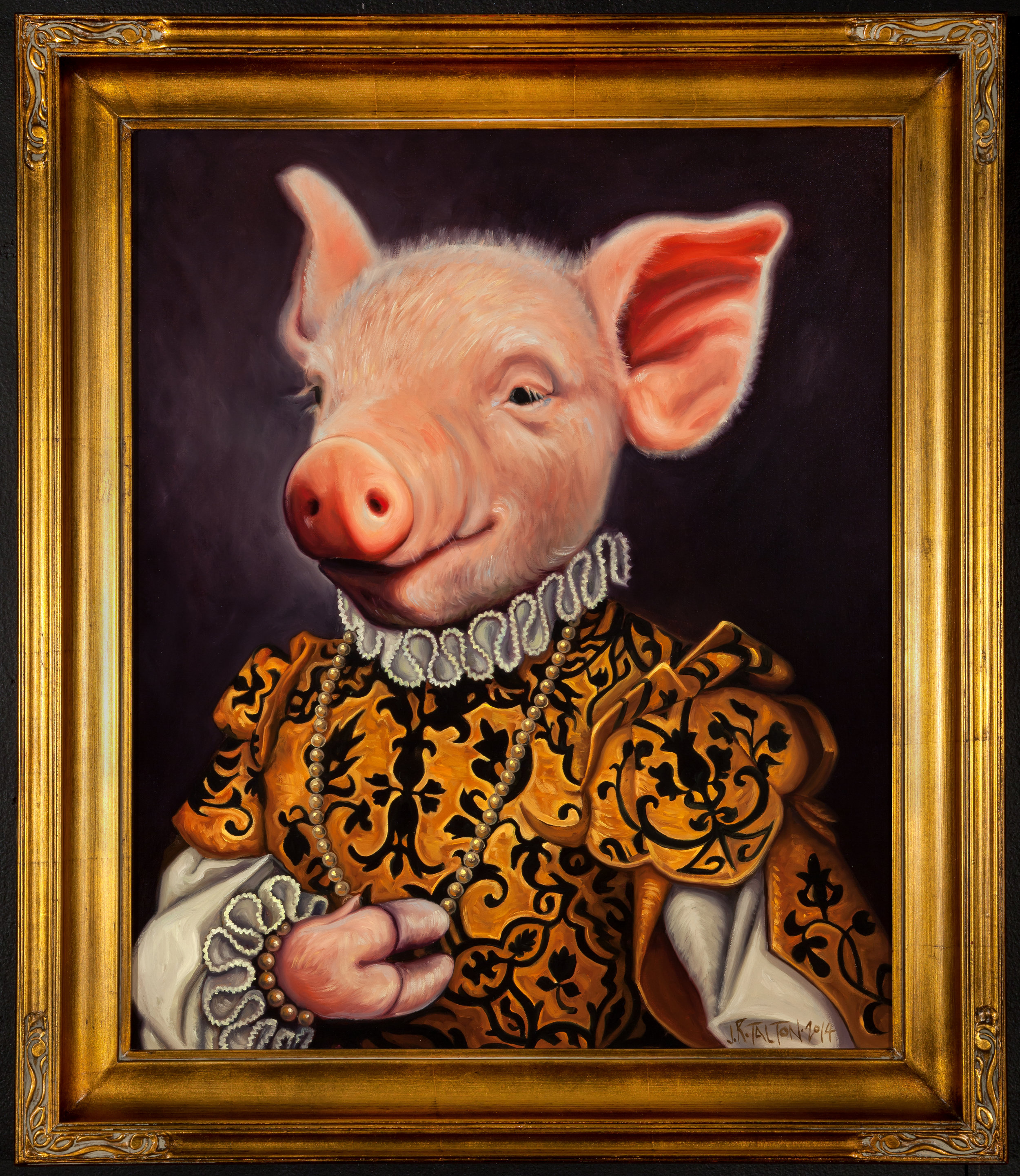 "Piglet with Pearls"