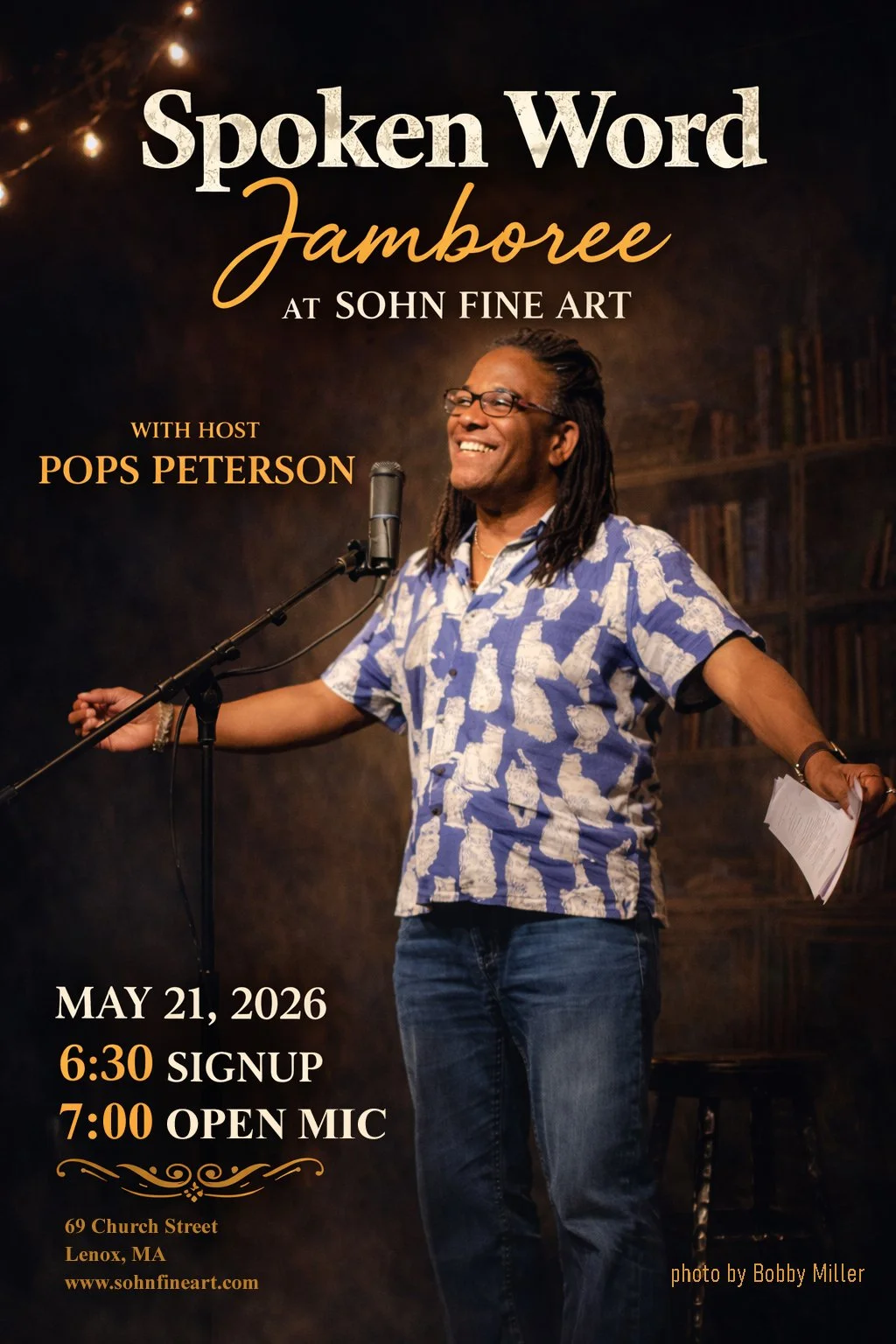 Spoken Word Jamboree, Hosted by Pops Peterson
