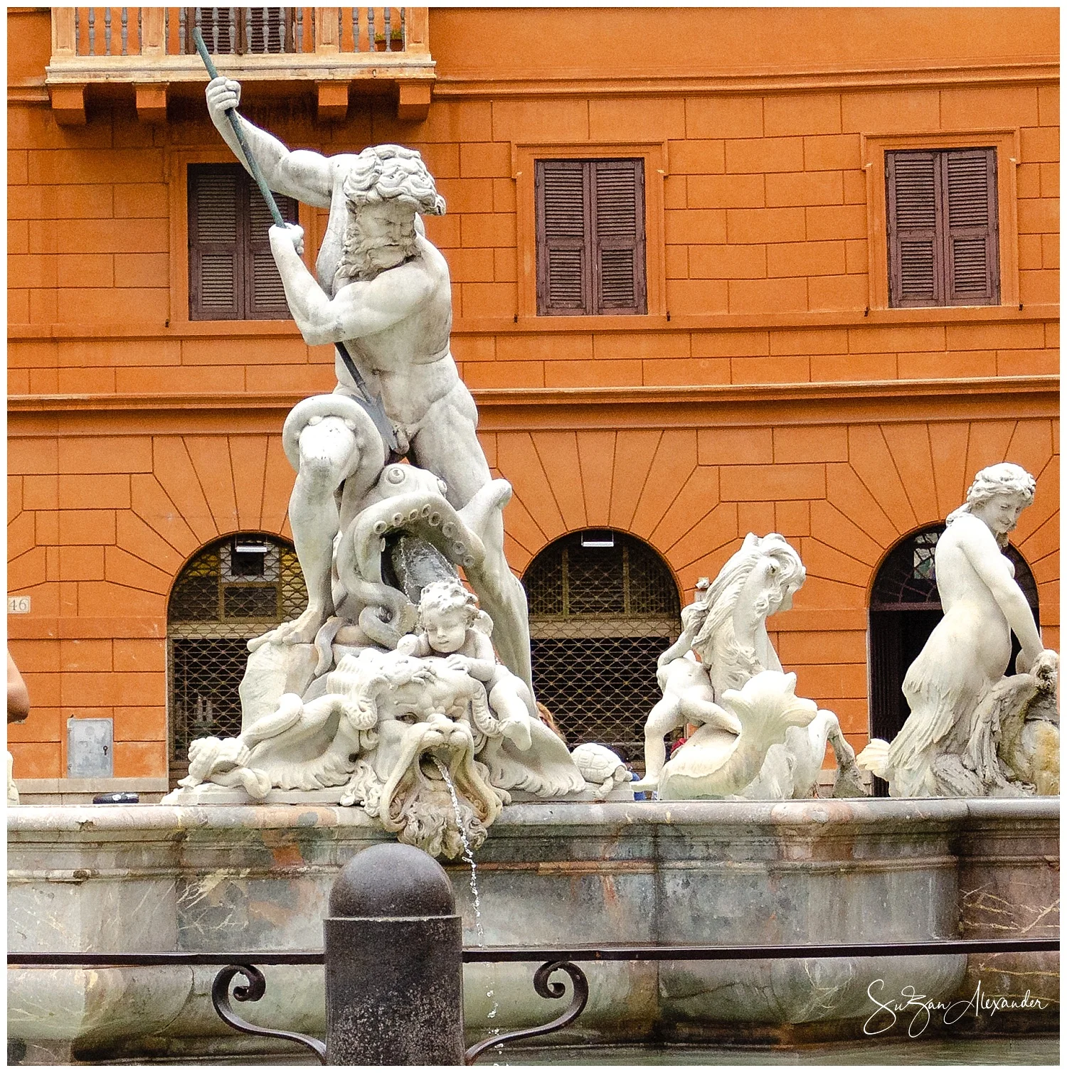 © 2018 SuZan Alexander. Neptune Fountain. Digital Photography