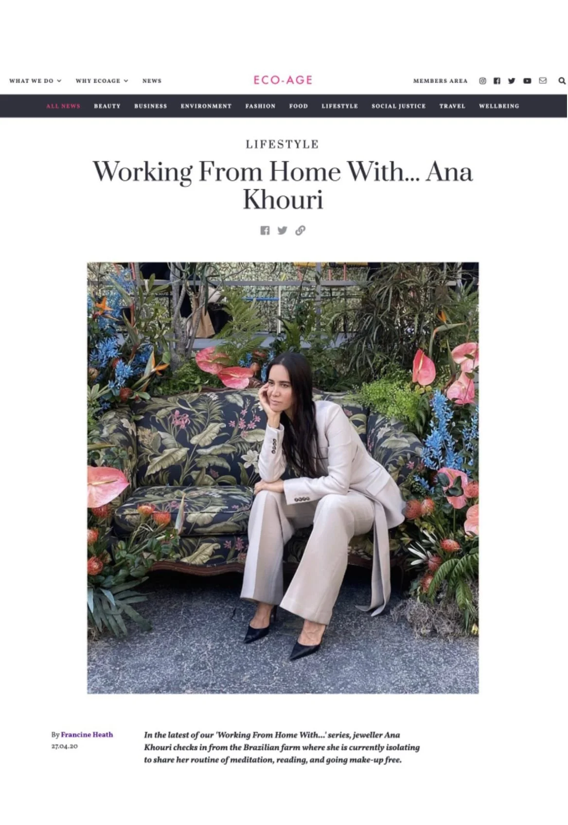 Eco-Age.com | Working From Home With... Ana Khouri