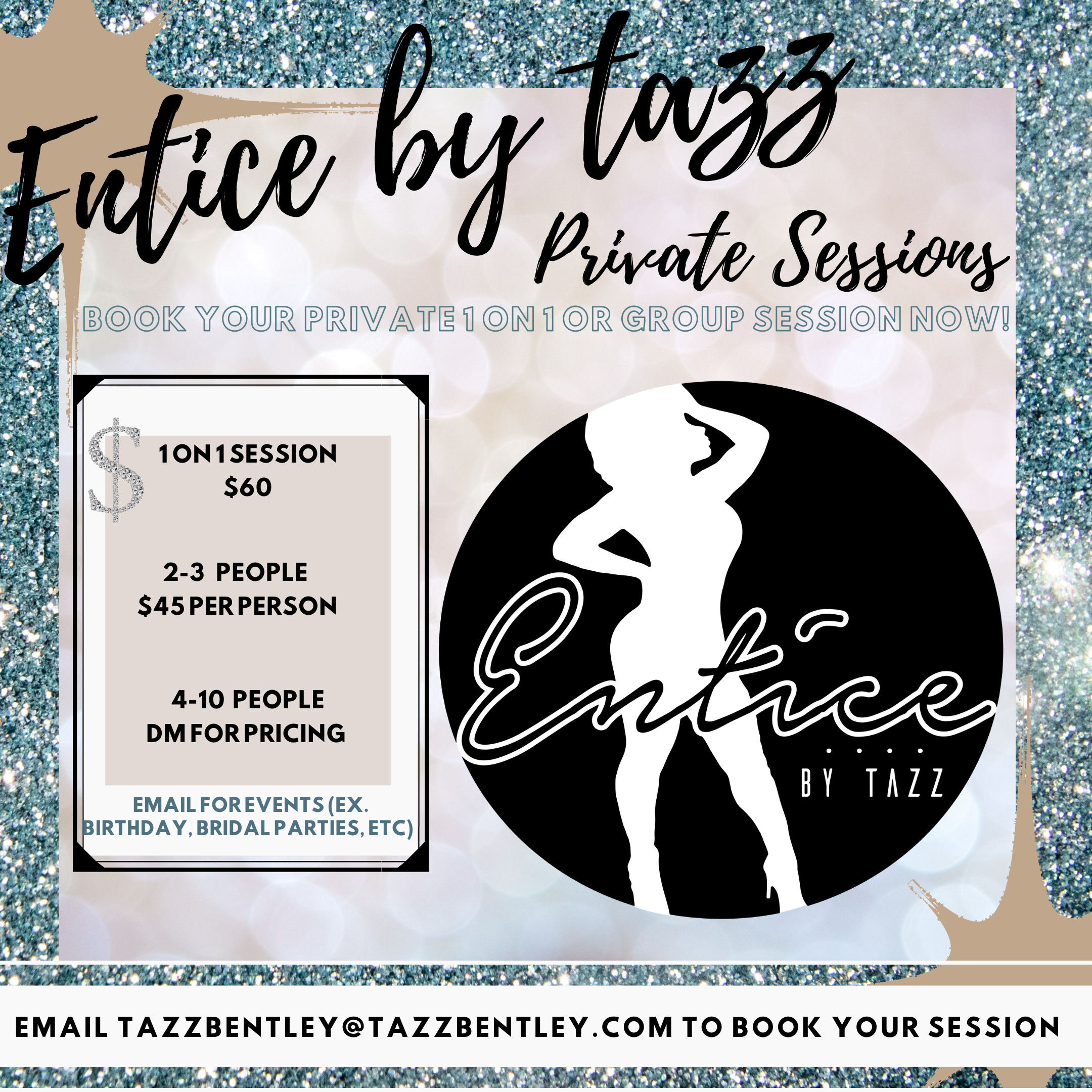 PRIVATE/ GROUP SESSIONS. SCHEDULE YOURS NOW!