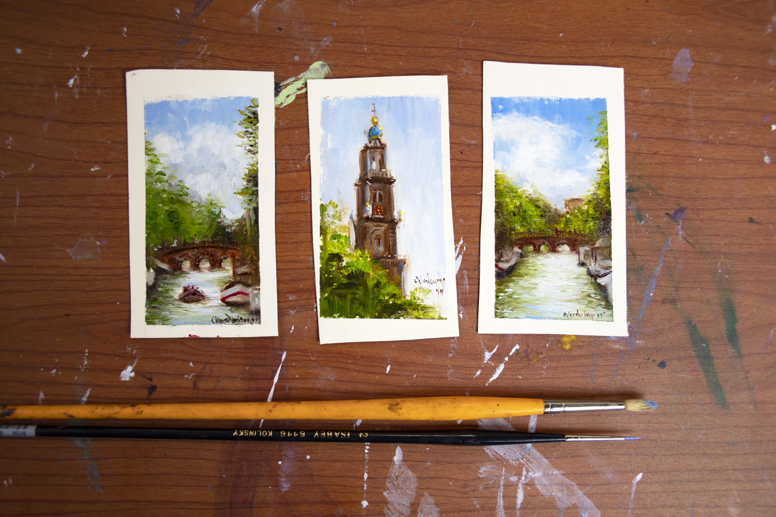 Amsterdam Canals (triptych)
