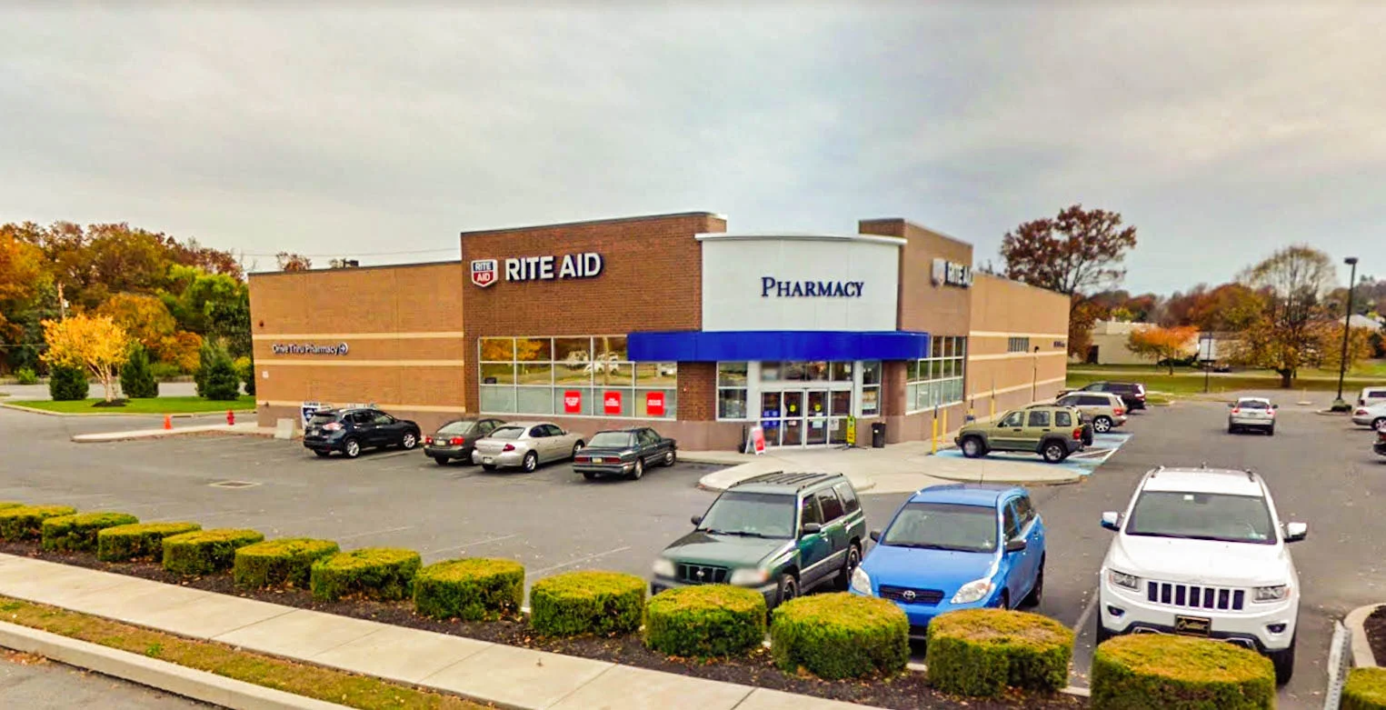 Rite Aid - Wyomissing, PA Construction of this Rite-Aid Pharmacy was completed in 2009 and showcases a typical 10,000 square foot store including full service pharmacy, retail space, and photo center.