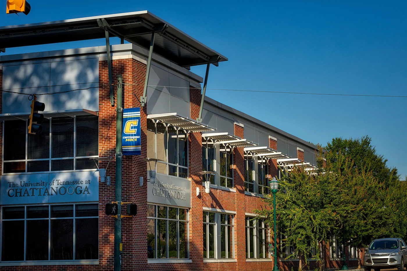 This shot was taken of the exterior remodel at the corner of McCallie Ave. and Houston Street.