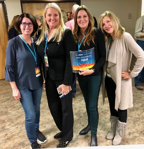 From left to right: Associate Producer joAnn Weisel, Producer Vicki Vlasic, Director Julie Simone and Associate Producer LYNN Levy a the Breckenridge Film Festival.
