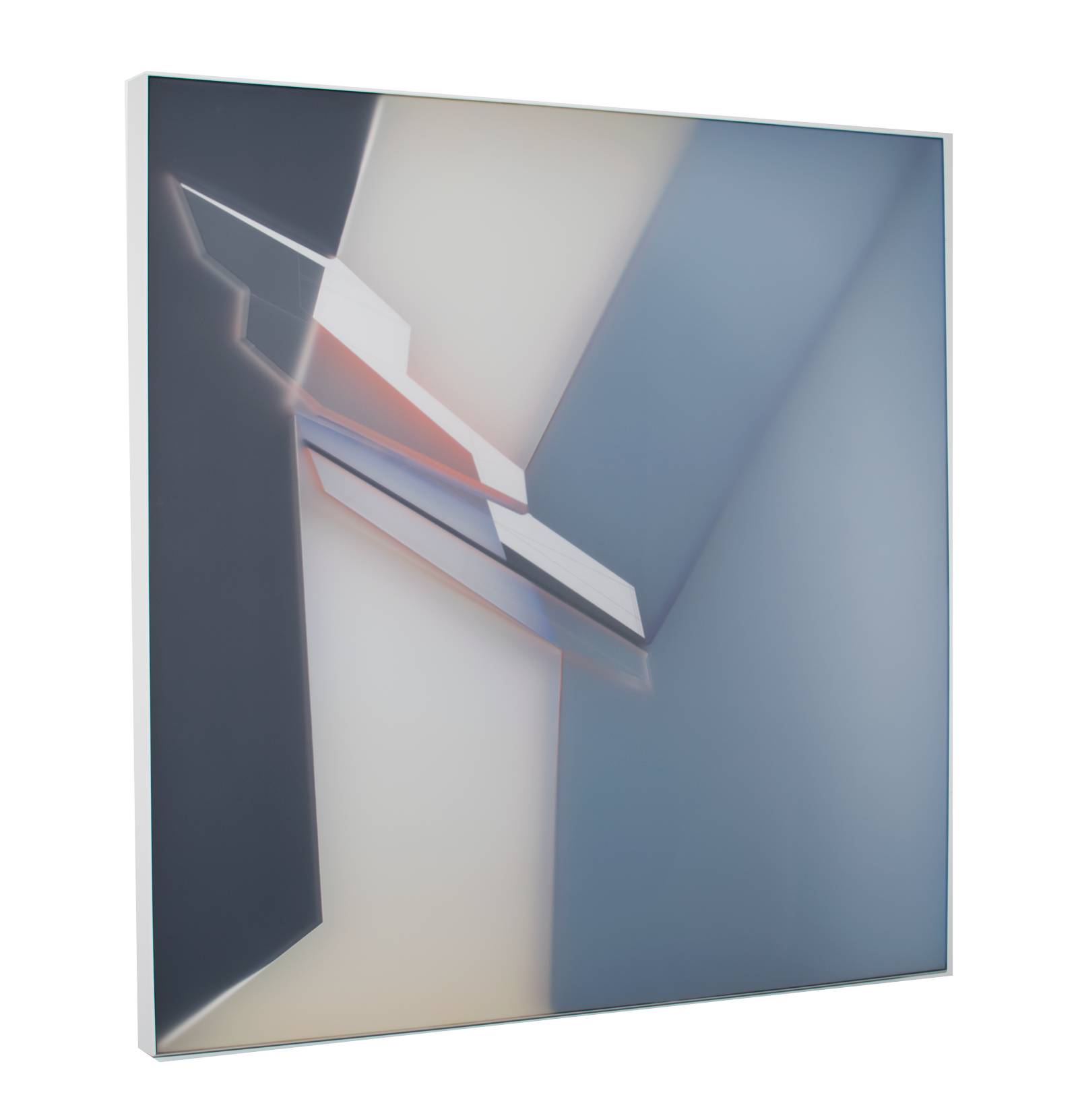 Gray Fracture Three (2016) Acrylic and acrylic glass 40 x 40 x 2.5 inches Inquire