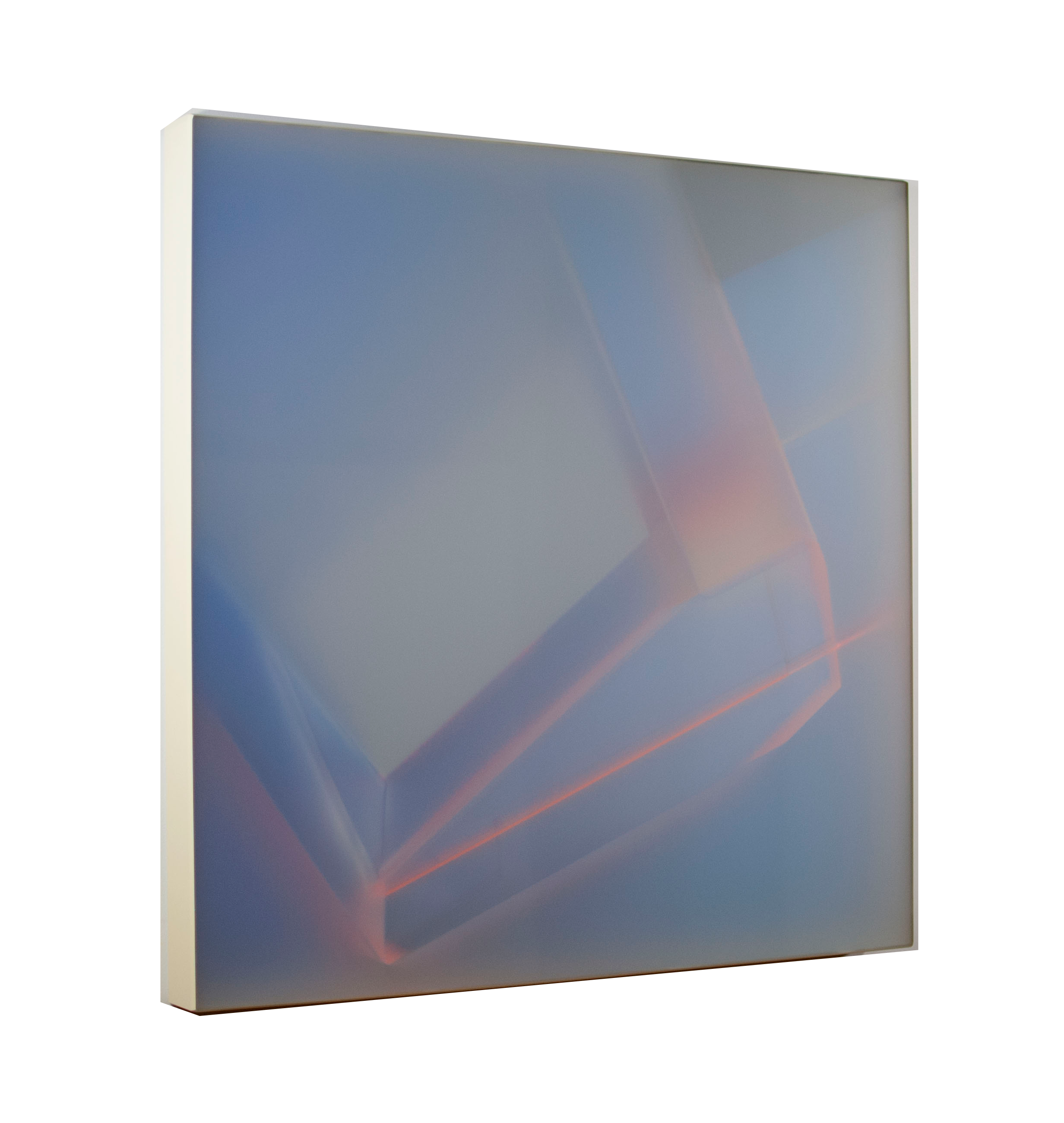 Blue Click Two (2014) Acrylic and acrylic glass 32 x 32 x 3 inches Sold