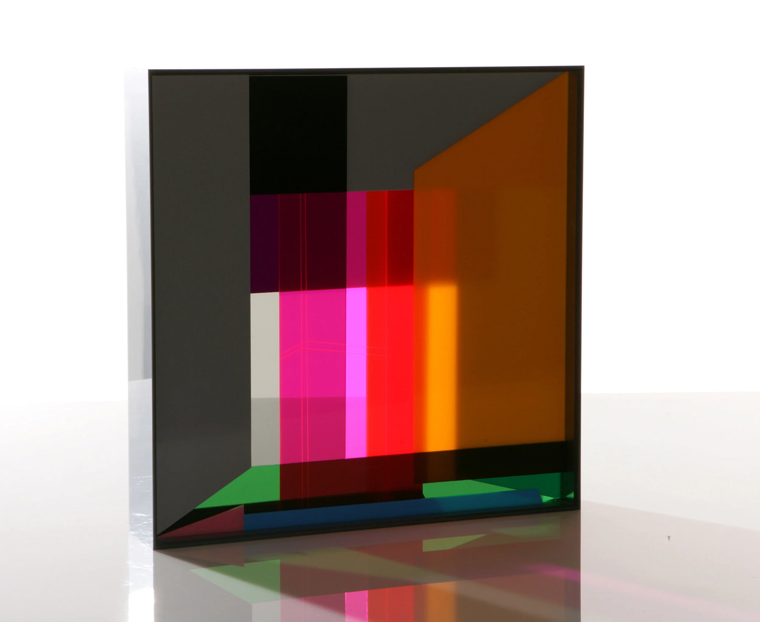 Klash I (2013) Acrylic glass 15 x 15 x 3 inches