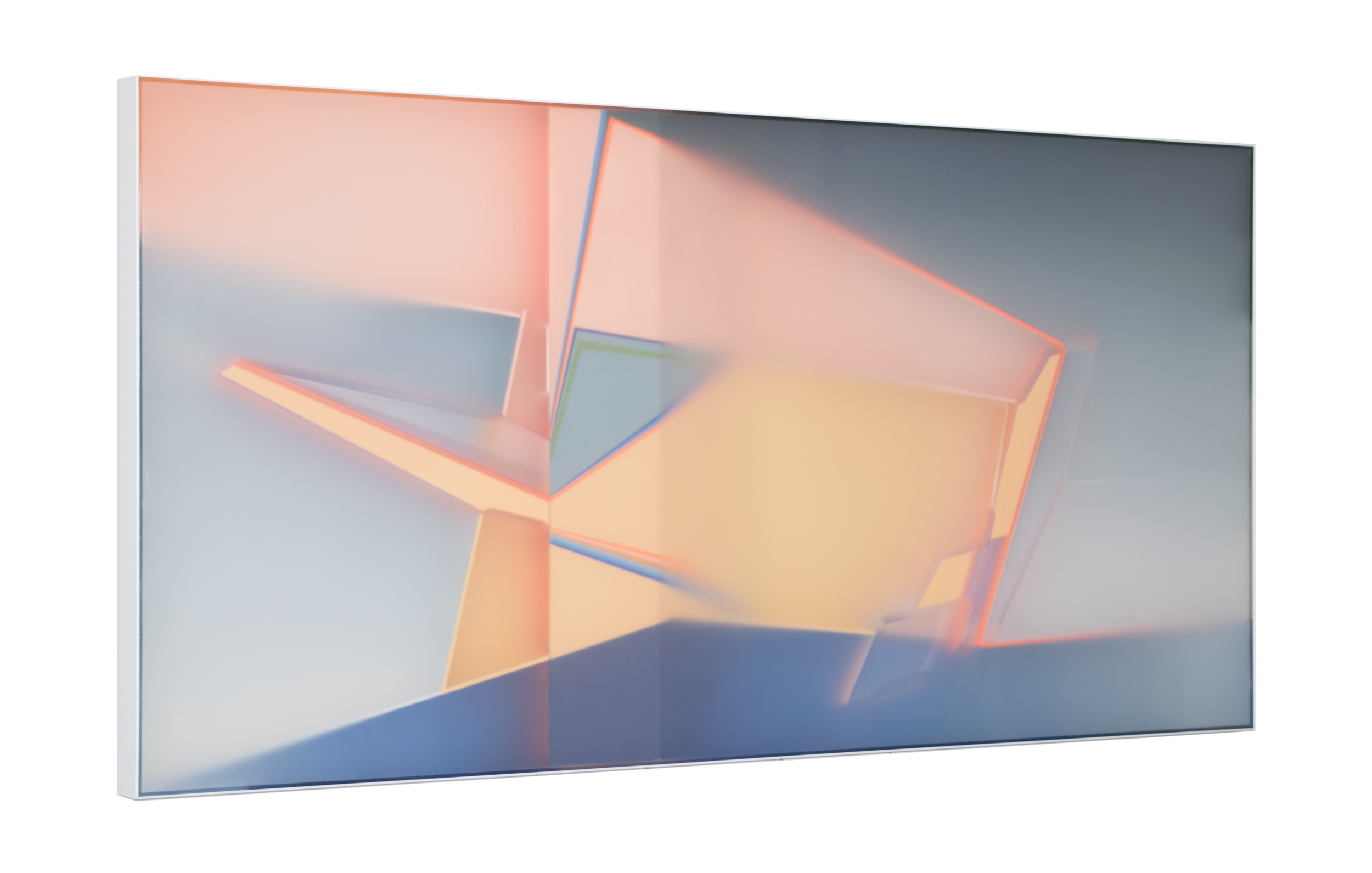 Blue Plateau Two (2018) Solid acrylic sculpture 30 x 60 x 2.75 inches $5200 INQUIRE