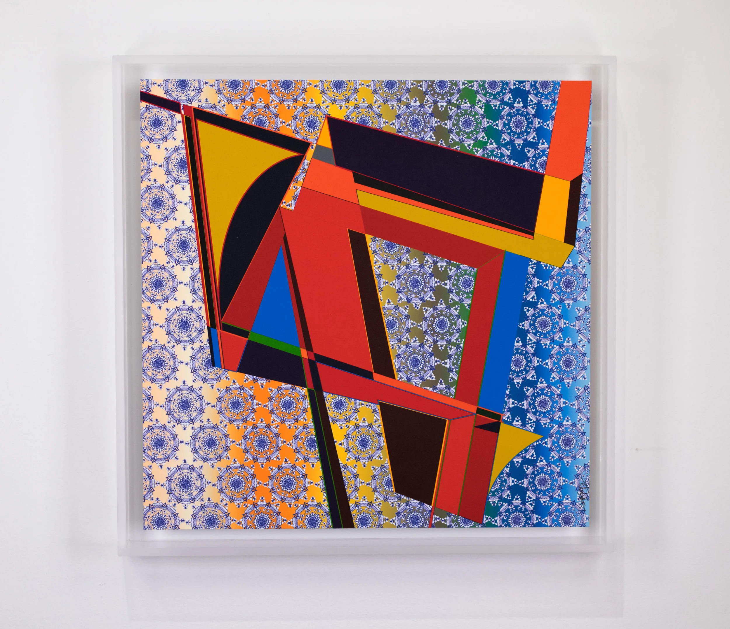FRESH PRINTS SIX, 2018, 13 x 13 inches framed