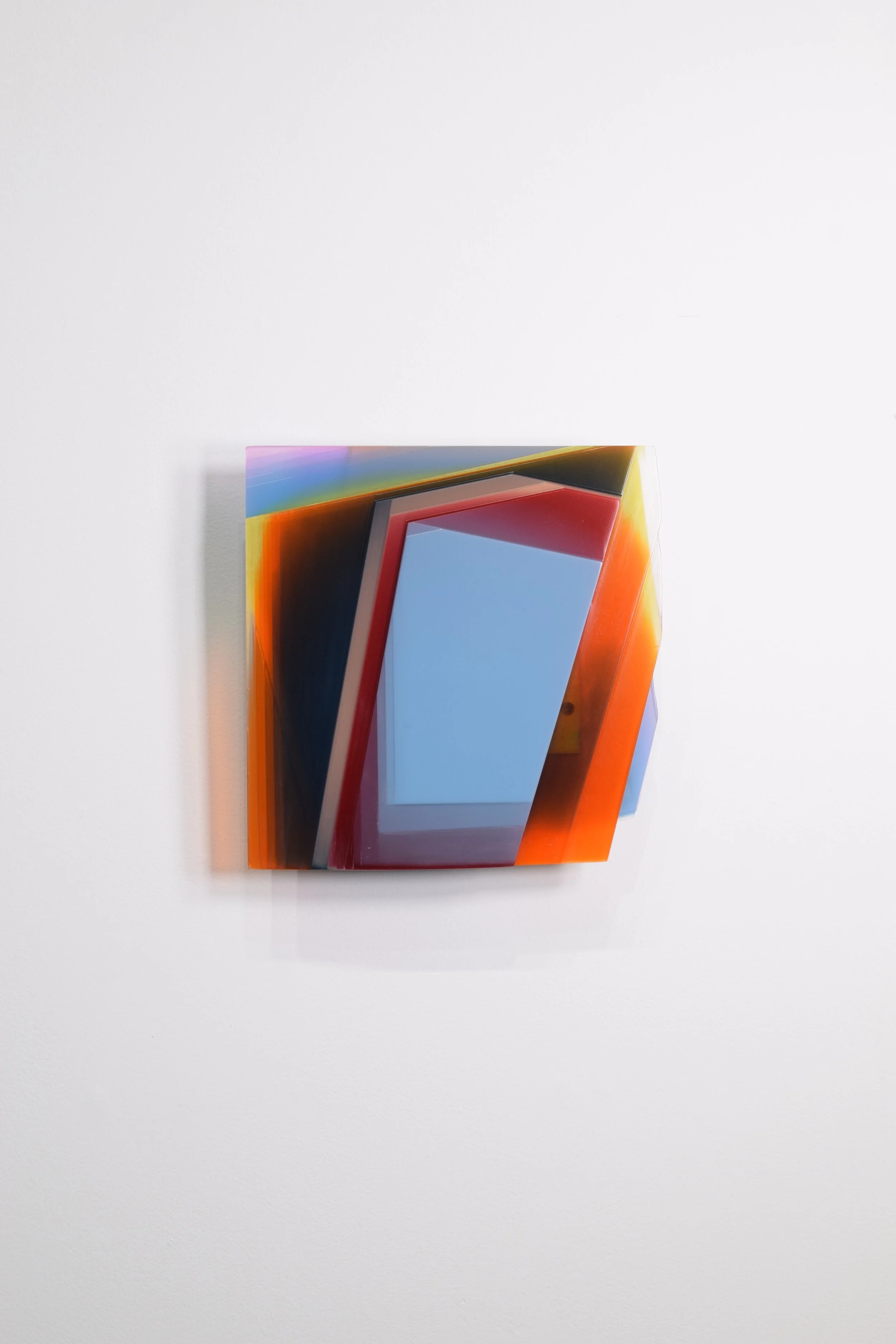 Light Blue Fracture 1-2019, 11.5" x 11.5"