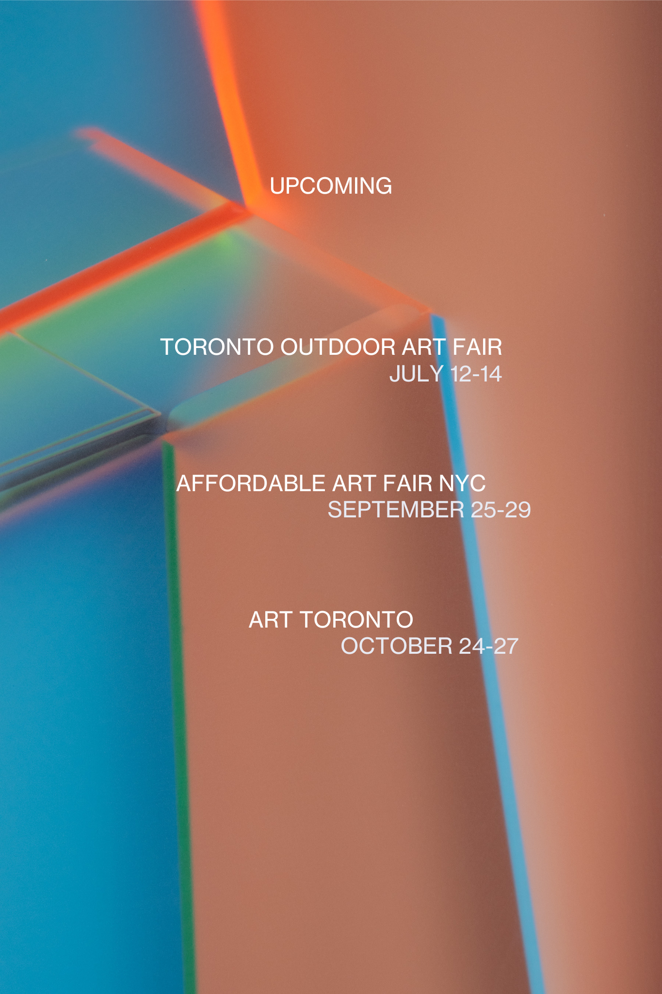 A List of Our Upcoming Shows