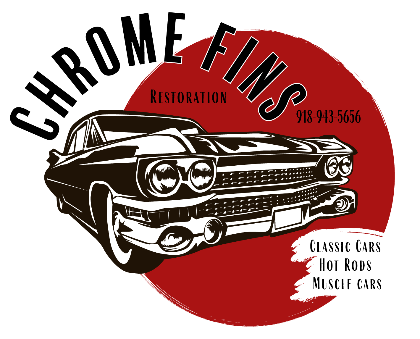 Chrome Fins Sticker