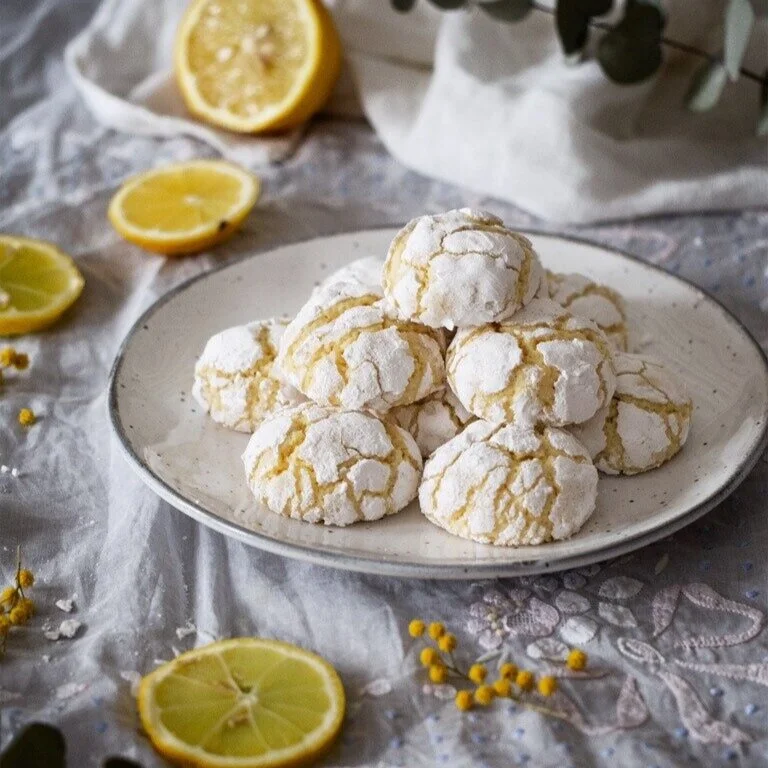 Deliciosas galletas de limón