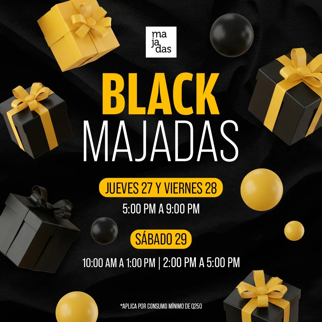 Majadas te premia por tus compras. Descubre m&aacute;s de lo que hemos preparado para ti este fin de semana.

*Una participaci&oacute;n por factura

#M&aacute;sDeLoQueImaginas #BlackMajadas