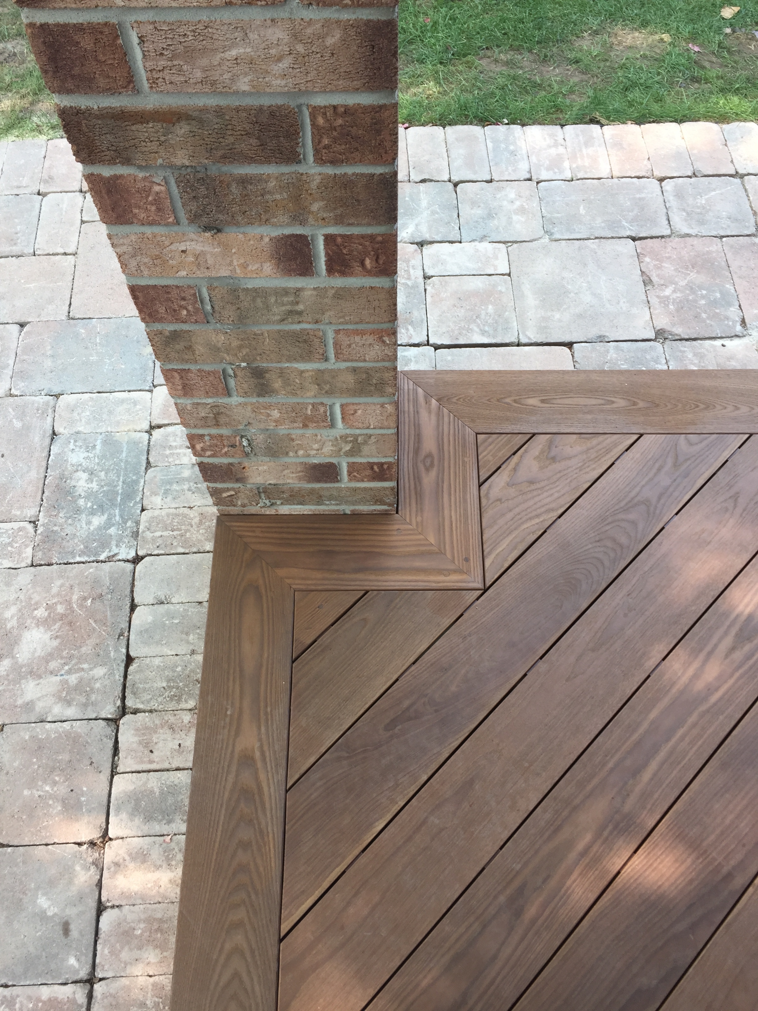 Heat treated Novawood deck.
