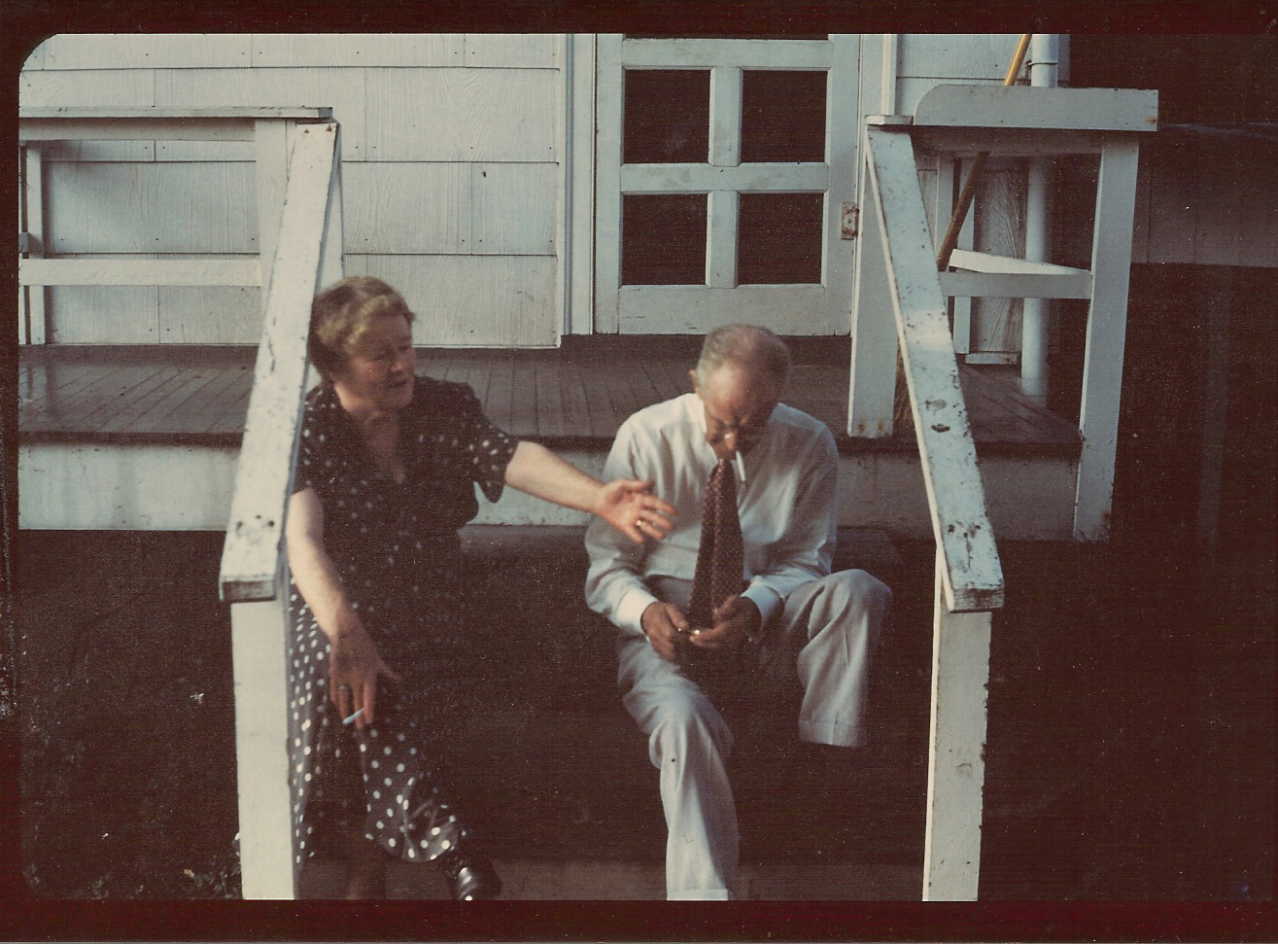 Anna and Rev. Harkness "On the Back Porch", undated photo courtesy of 