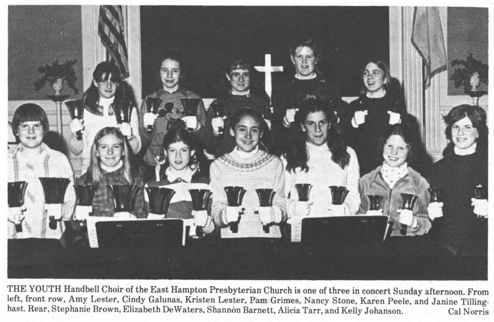 Youth Handbell Choir - Concert March 29, 1981