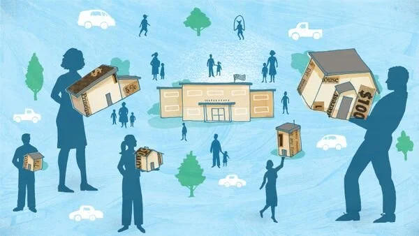 Leigh Wells lent her artistic vision to this article on affordable housing for teachers.
