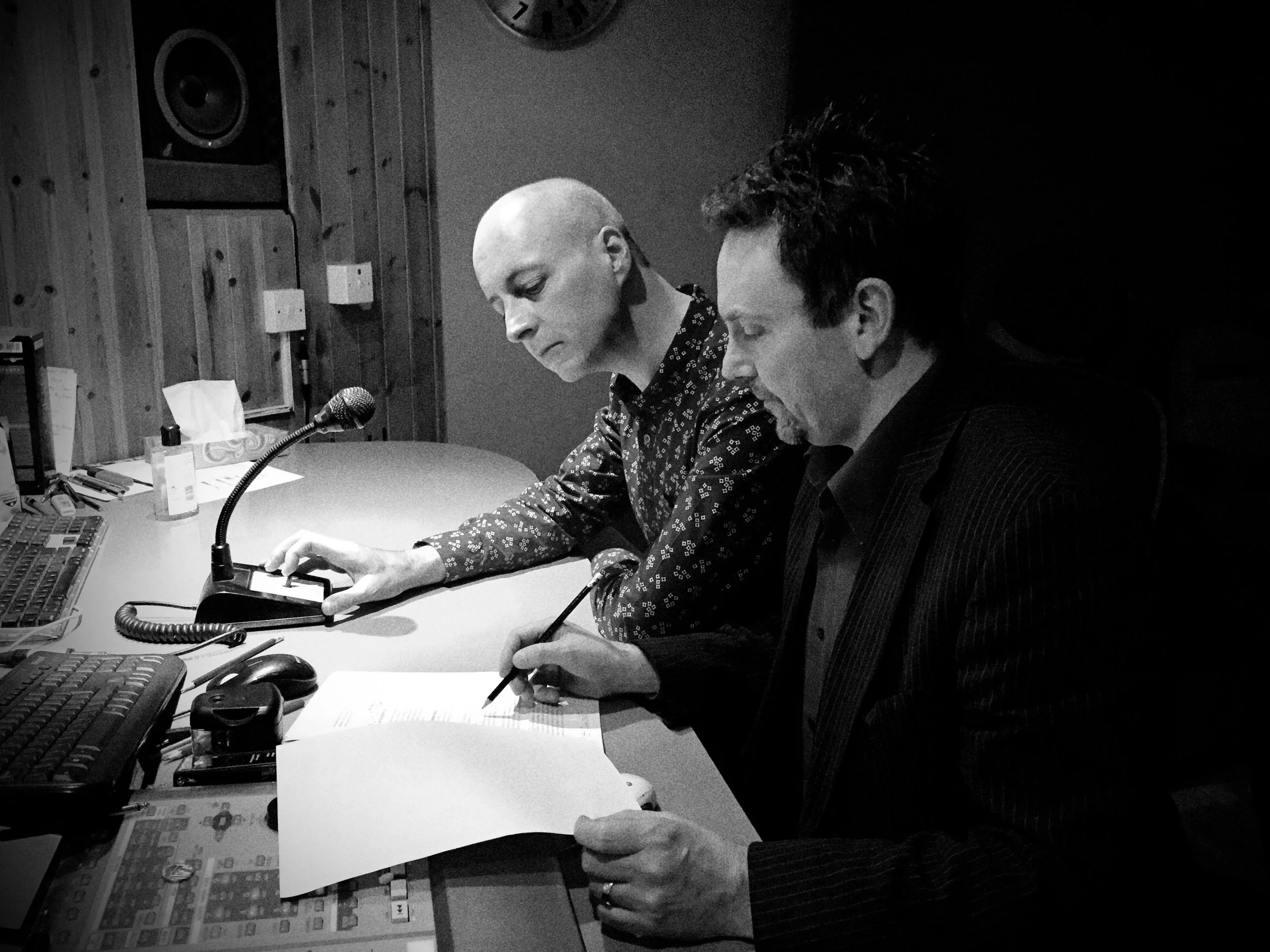 David Palfreyman and writer/actor Nicholas Pegg