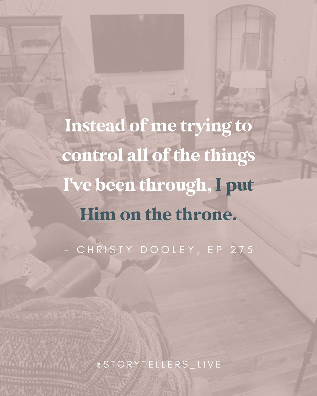 You find freedom when you relinquish control. ⁠
⁠
Listen to Christy's story and be encouraged as she shares how she experienced the goodness of letting the Lord take control of her life &gt; &gt; &gt; link in bio⁠
⁠
#StoryTellersLive #PodcastQuote #Y