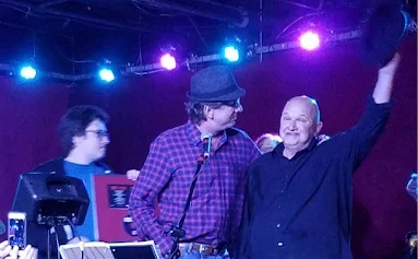 Mark Parr parties with Harry Filkin