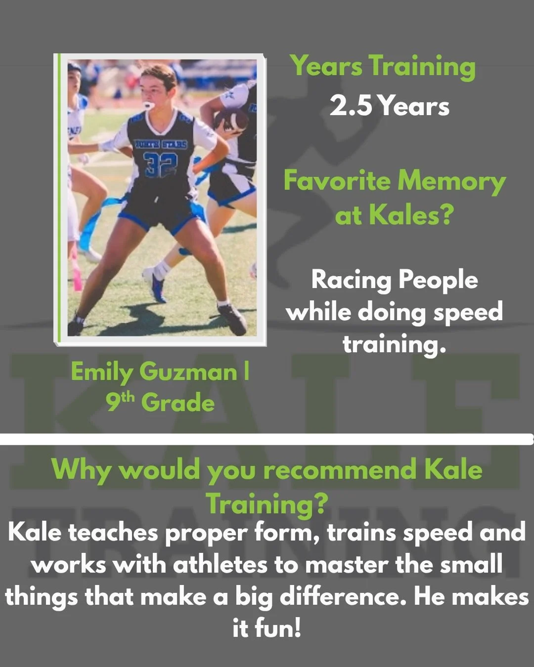🚨Athlete Spotlight: Emily Guzman, @emilyguzathlete 

2.5 years of hard work, continuous growth, and competing every single session! 💪🔥

Huge shoutout to Emily for putting in the work day in and day out. From competitive speed drills to mastering t