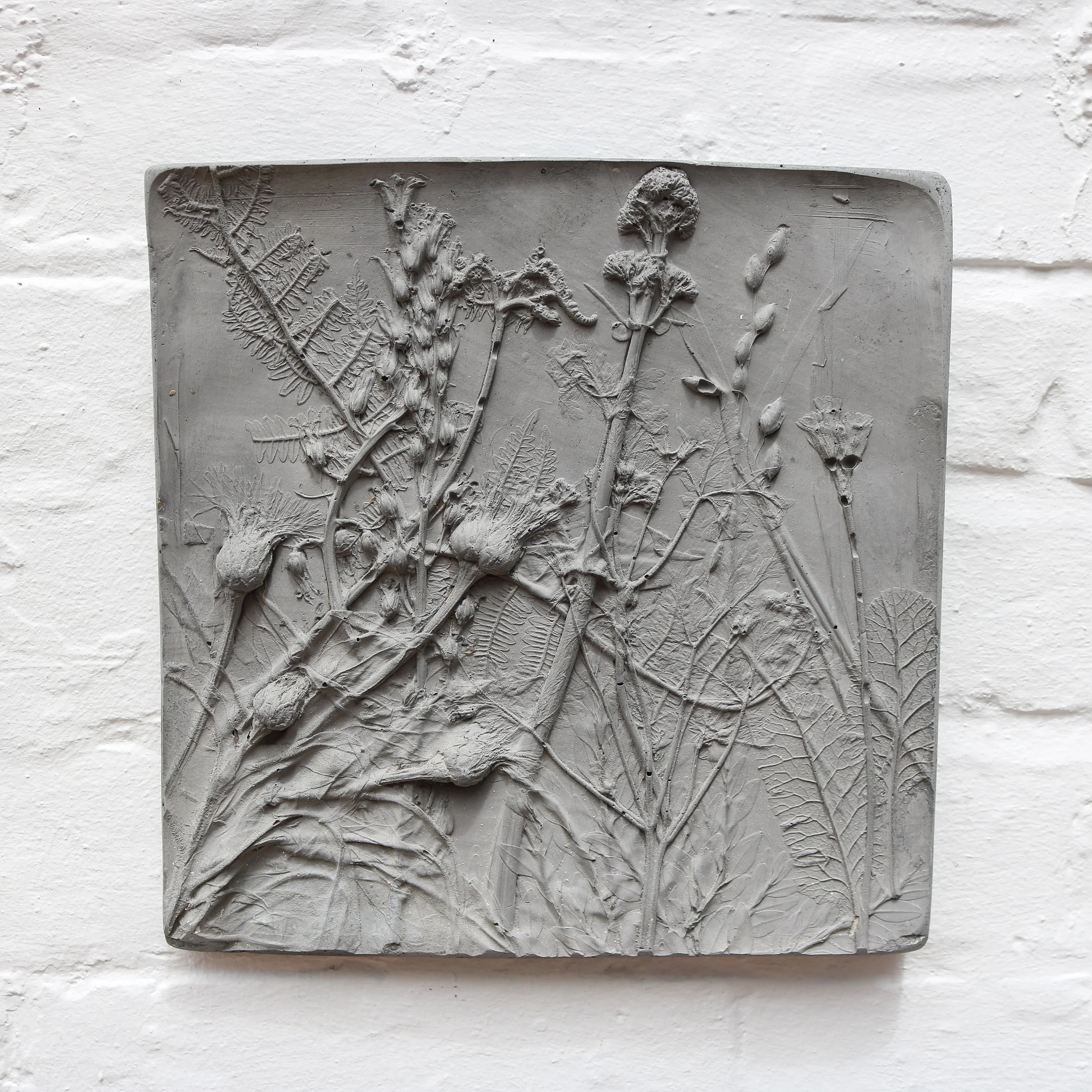 Wild Garden Fern &amp; Mountain Cornflower Wall Hanging