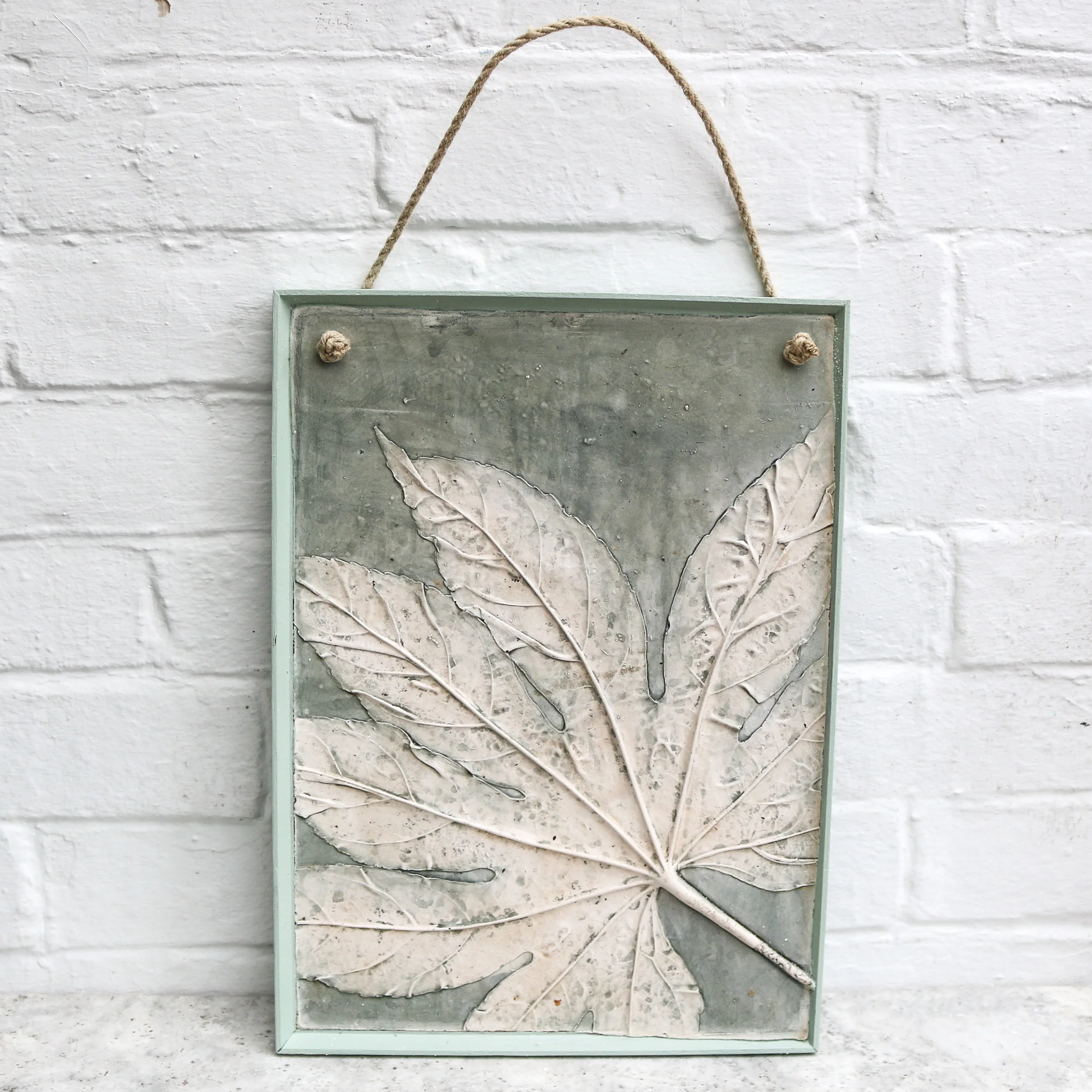 Fatsia Japonica Framed Botanical Wall Hanging