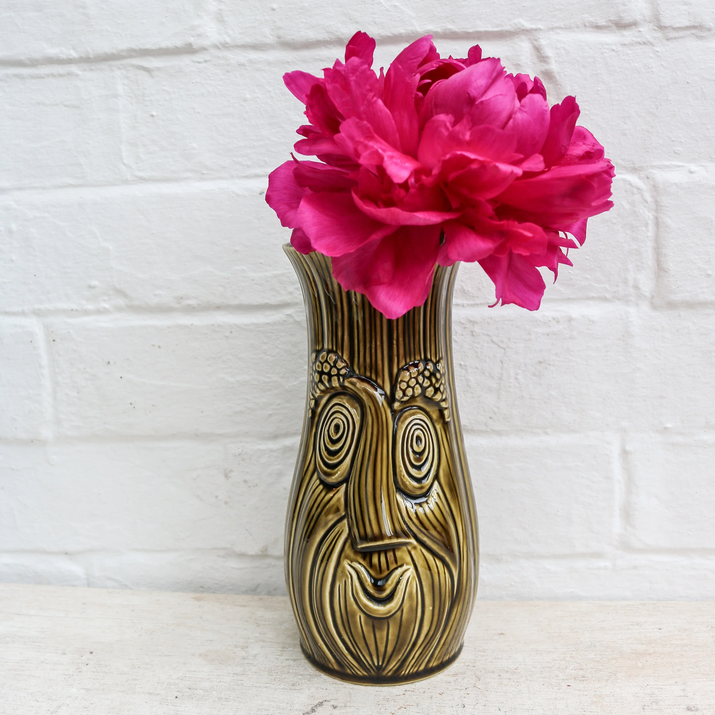 Vintage Kitsch Sadler Green Celery Vase