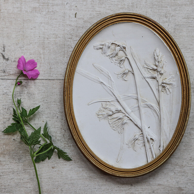 Surrey Hills Bluebells Botanical Cast Wall Hanging