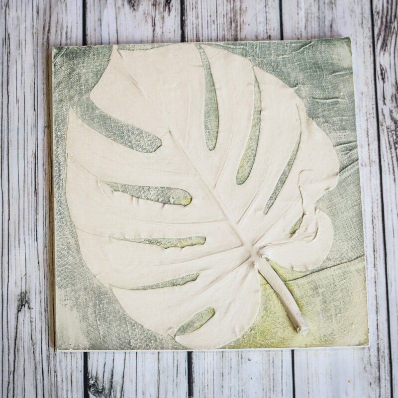 Monstera Deliciosa Large Botanical watercolour Wall Hanging