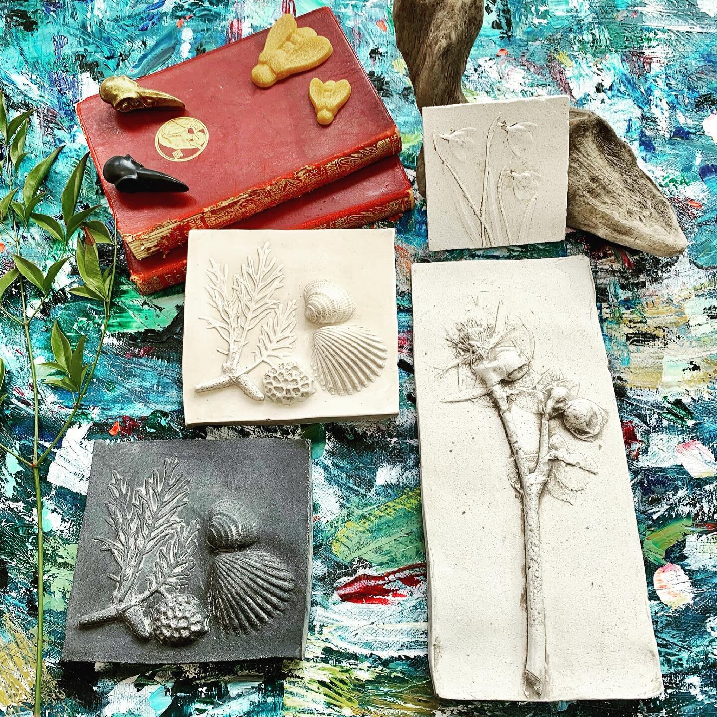 Work in Progress... for today&rsquo;s #marchmeetthemaker with @joannehawker ✏️

🎨 As many of you know I&rsquo;ve been experimenting with jesmonite to create my botanical casts. The jesmonite I use can go outside and apparently withstand frost. This 