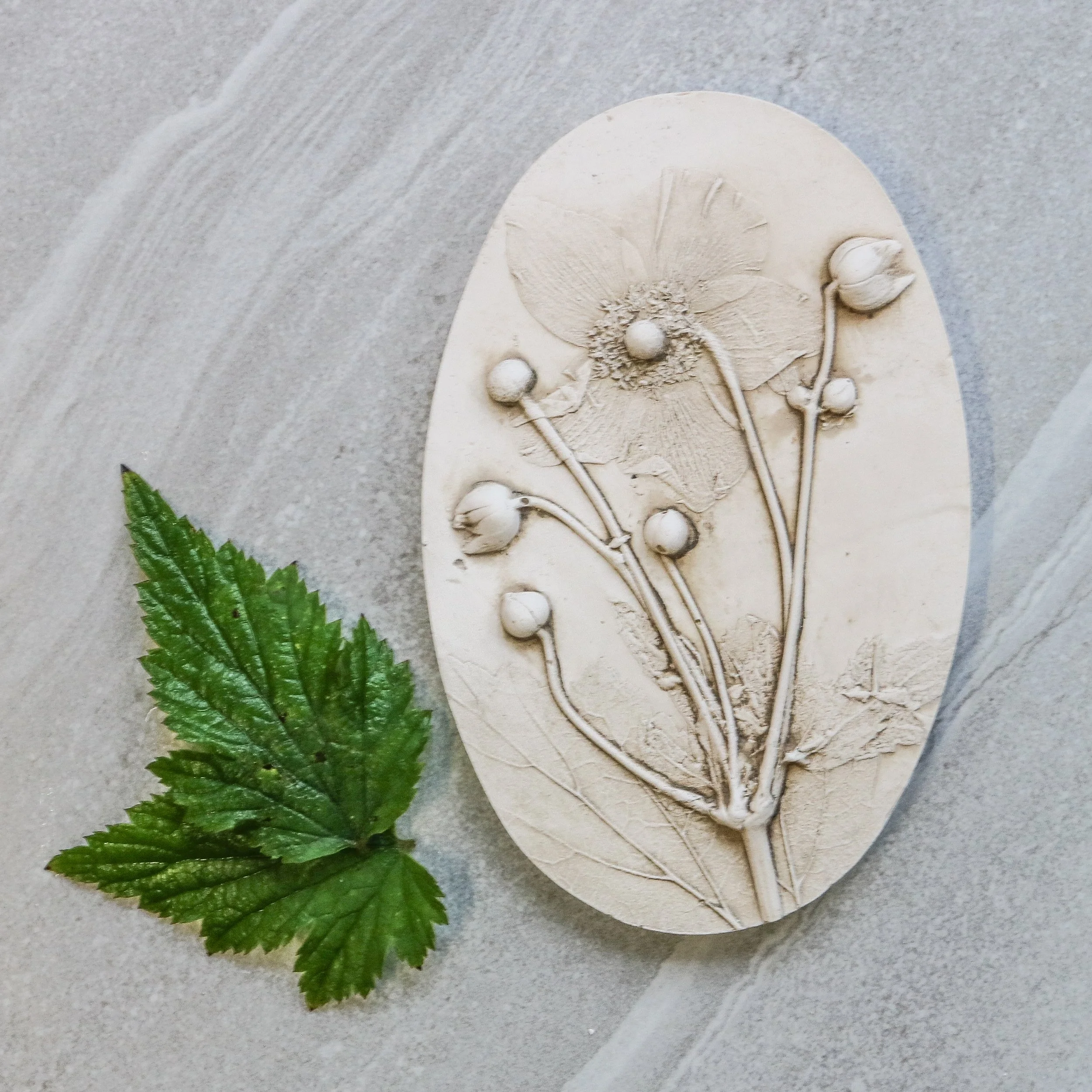Japanese Anemone Print Wall Hanging