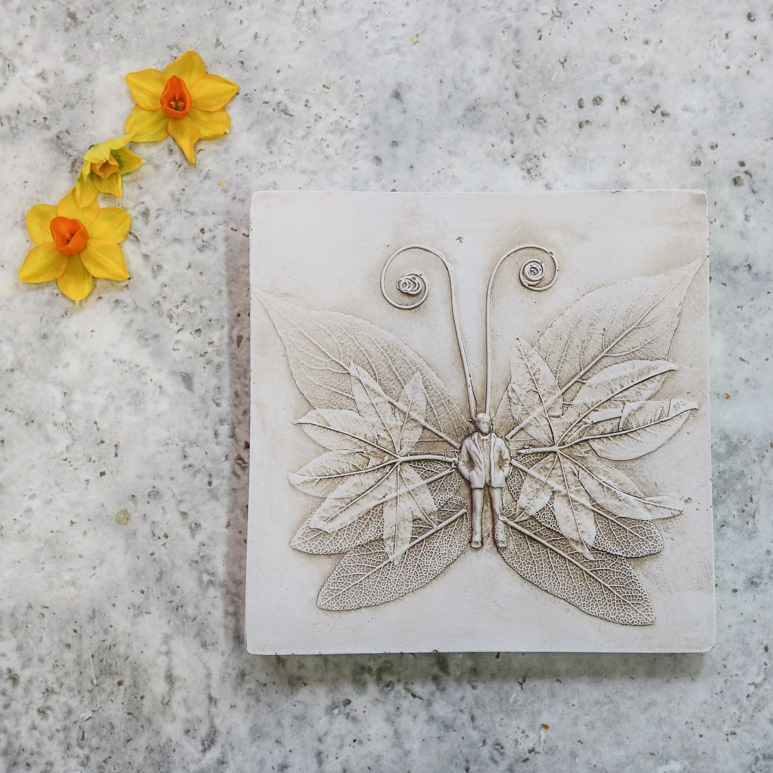 Natural Fairy Folk Botanical Print Tile