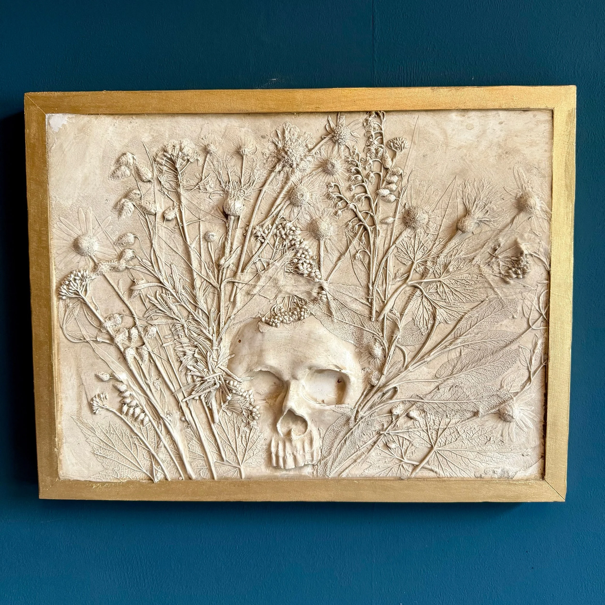 Litha Skull Spirit Botanical Wall Hanging