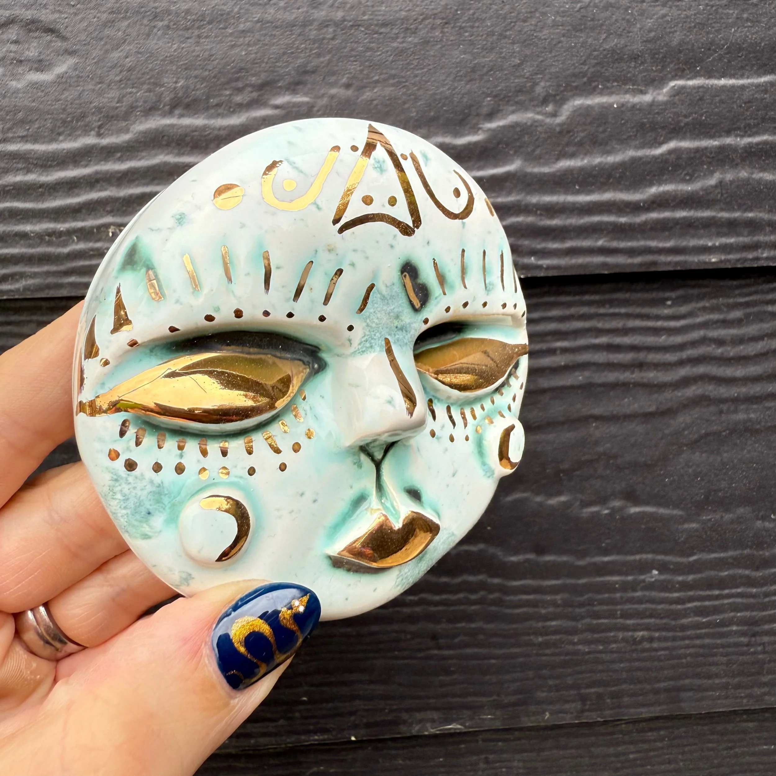 Cyralune Ceramic Moon Goddess Sculpture