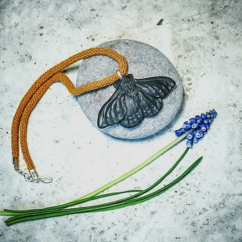 Black Jesmonite Moth