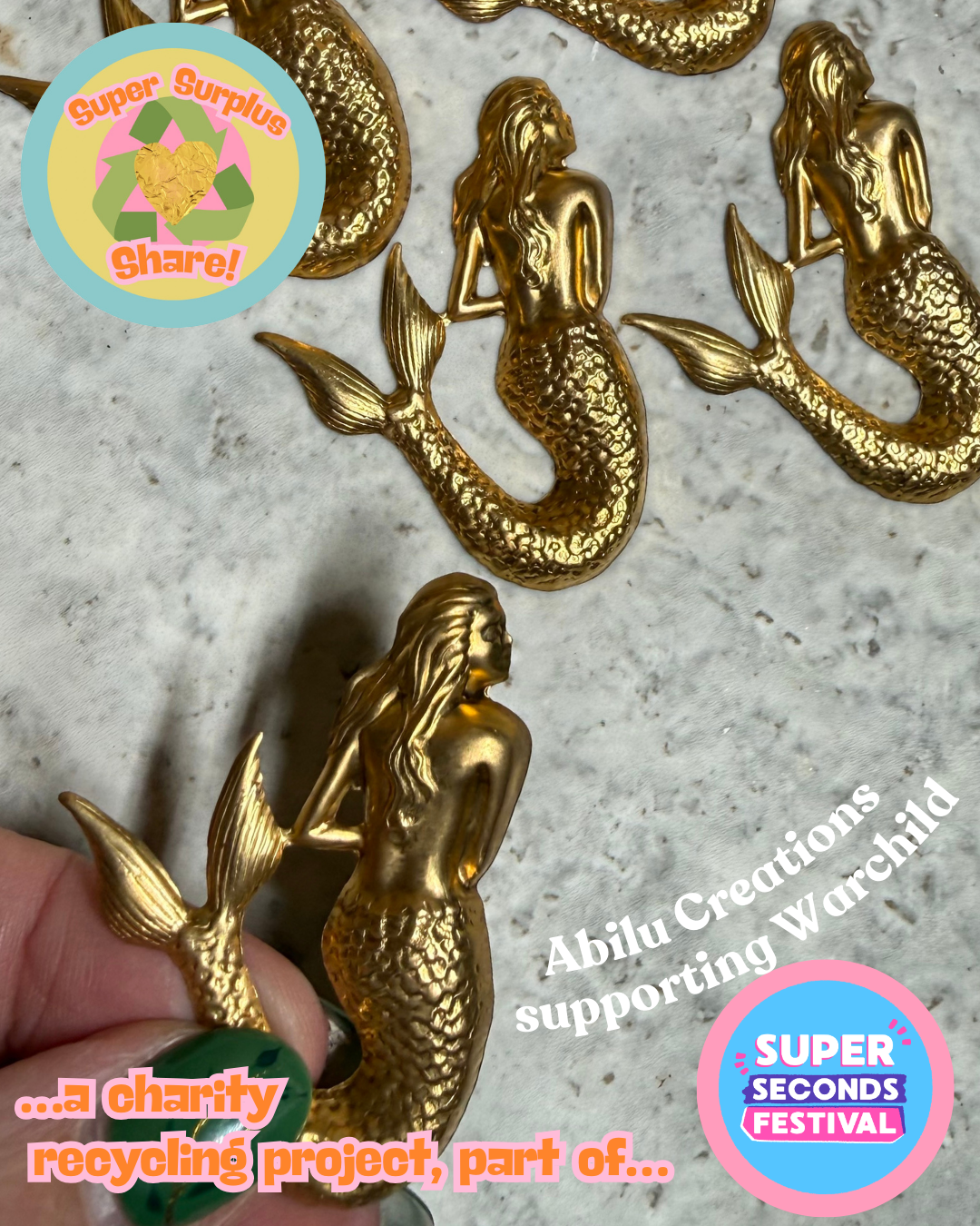 Various Vintage Brass Charms