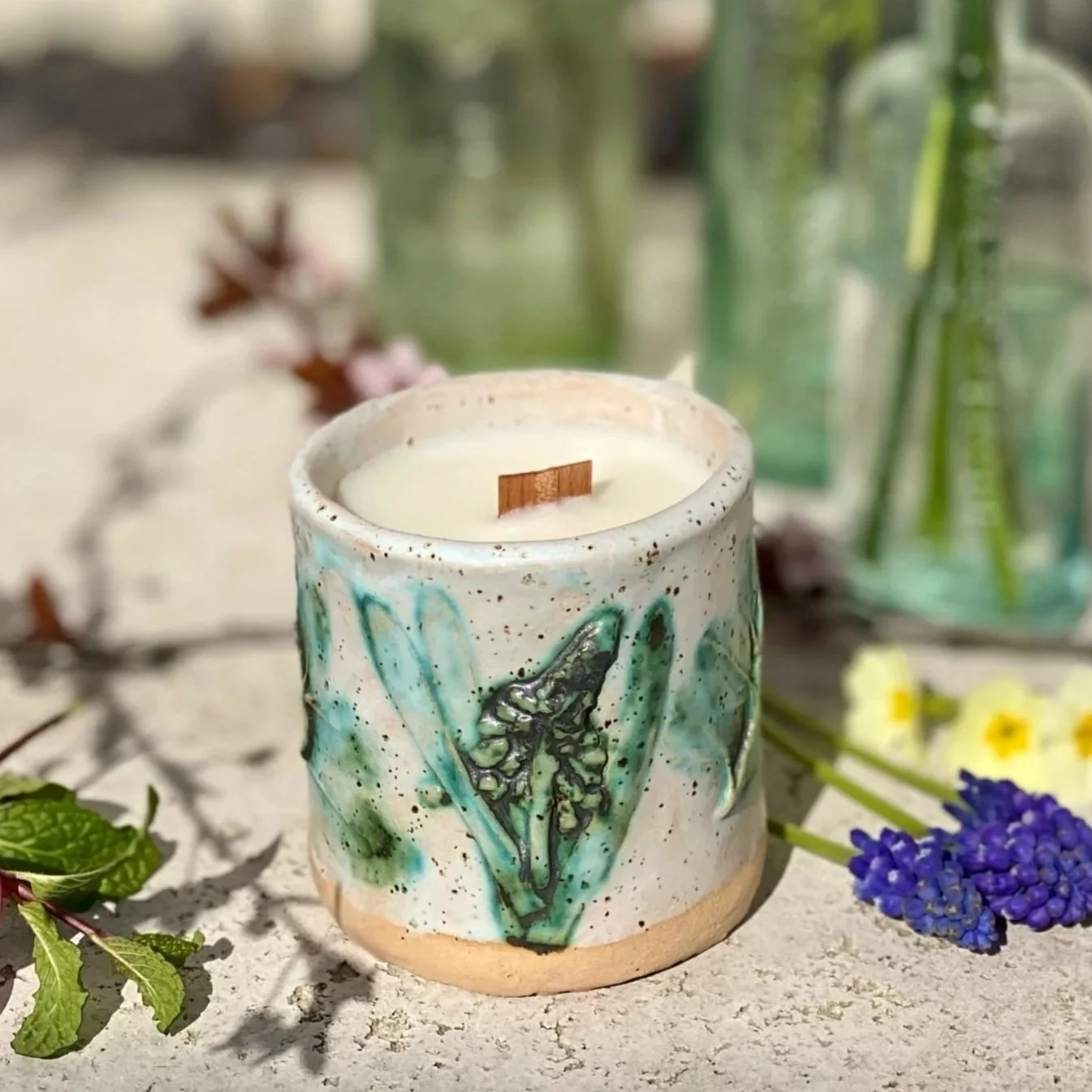 Spring Equinox Moonlit Botanicals Ltd Edition Ceramic Pot Candle