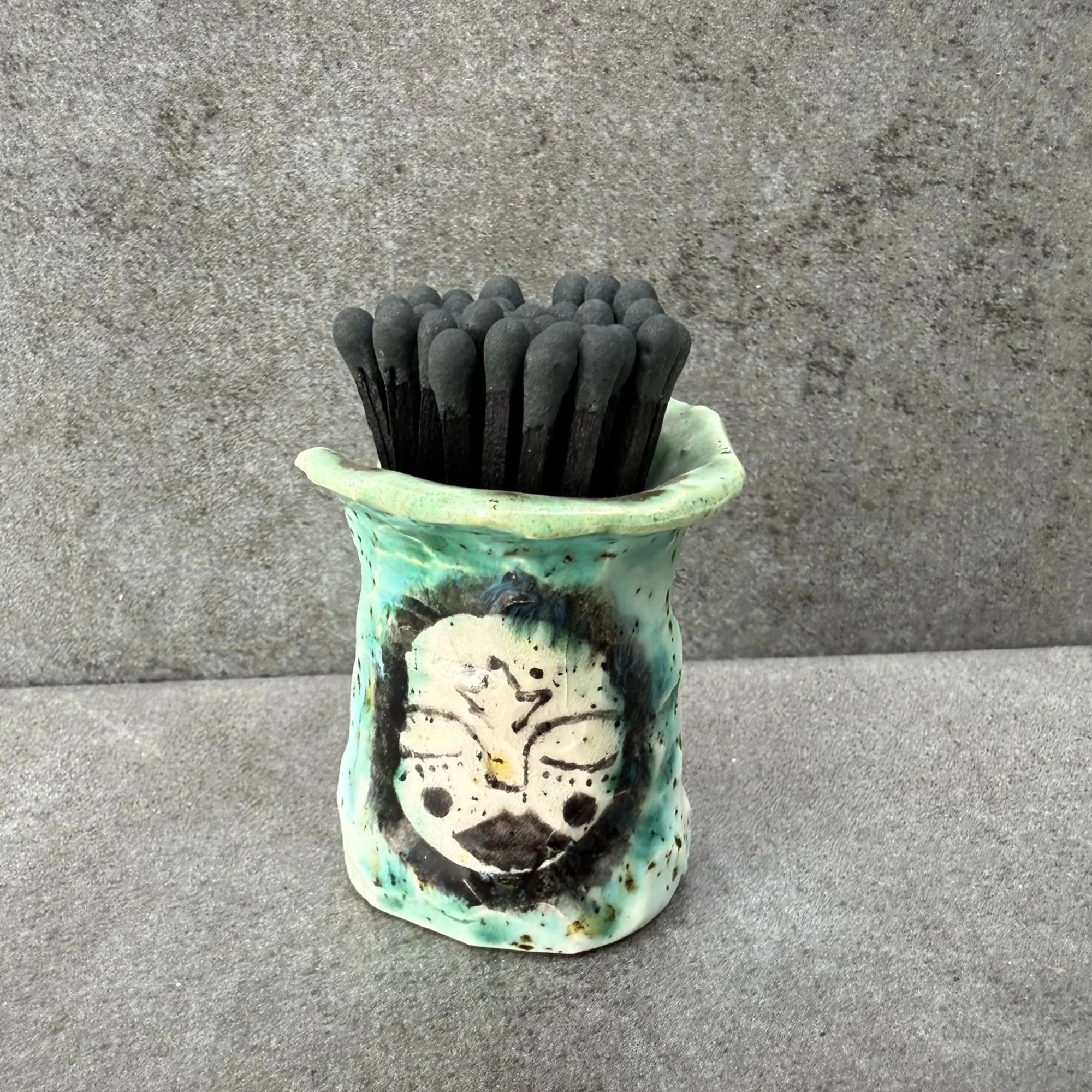 Mini match pot -Lucent Moon Goddess of Shining Light Mini Vase