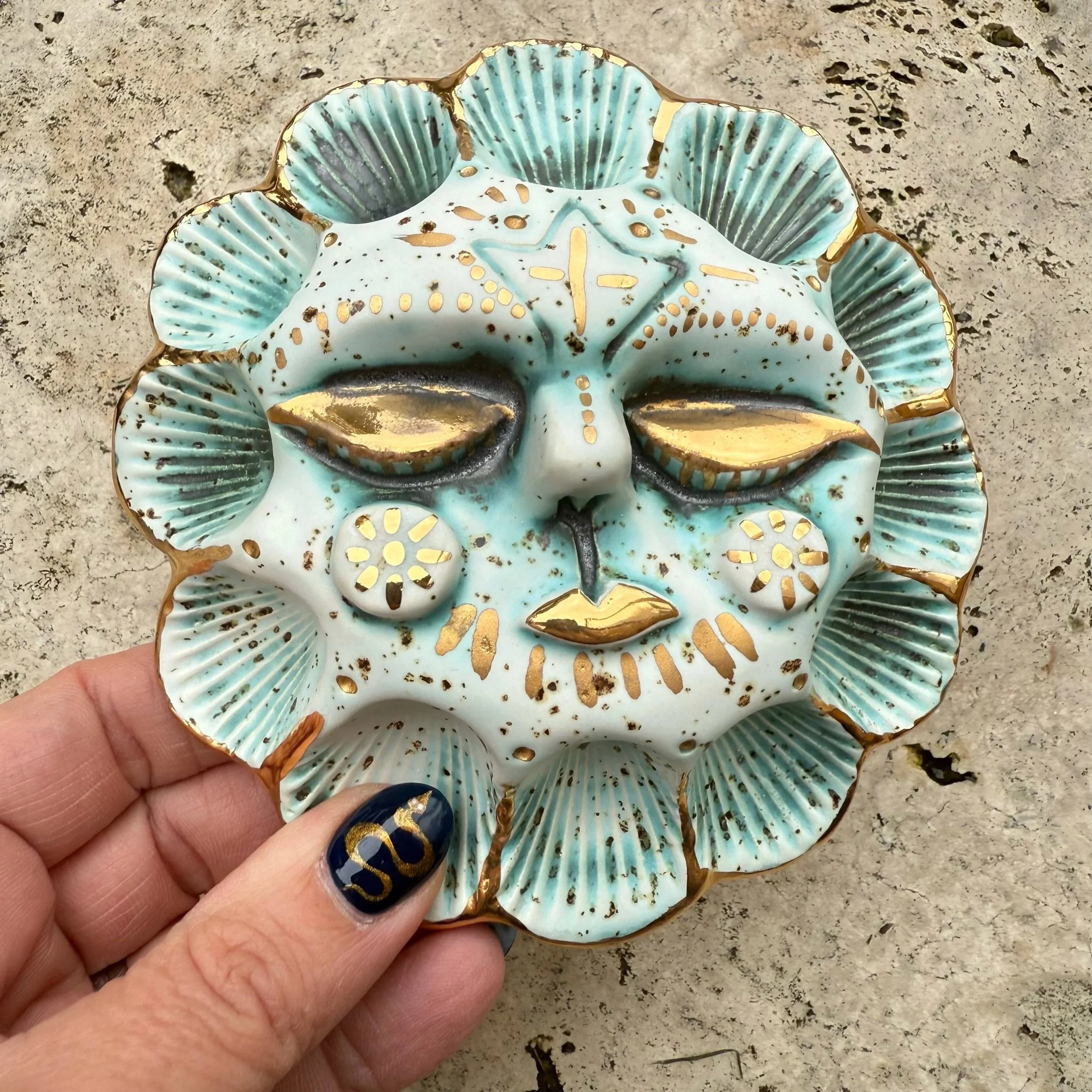 Sunniva Ceramic Sun Goddess Sculpture