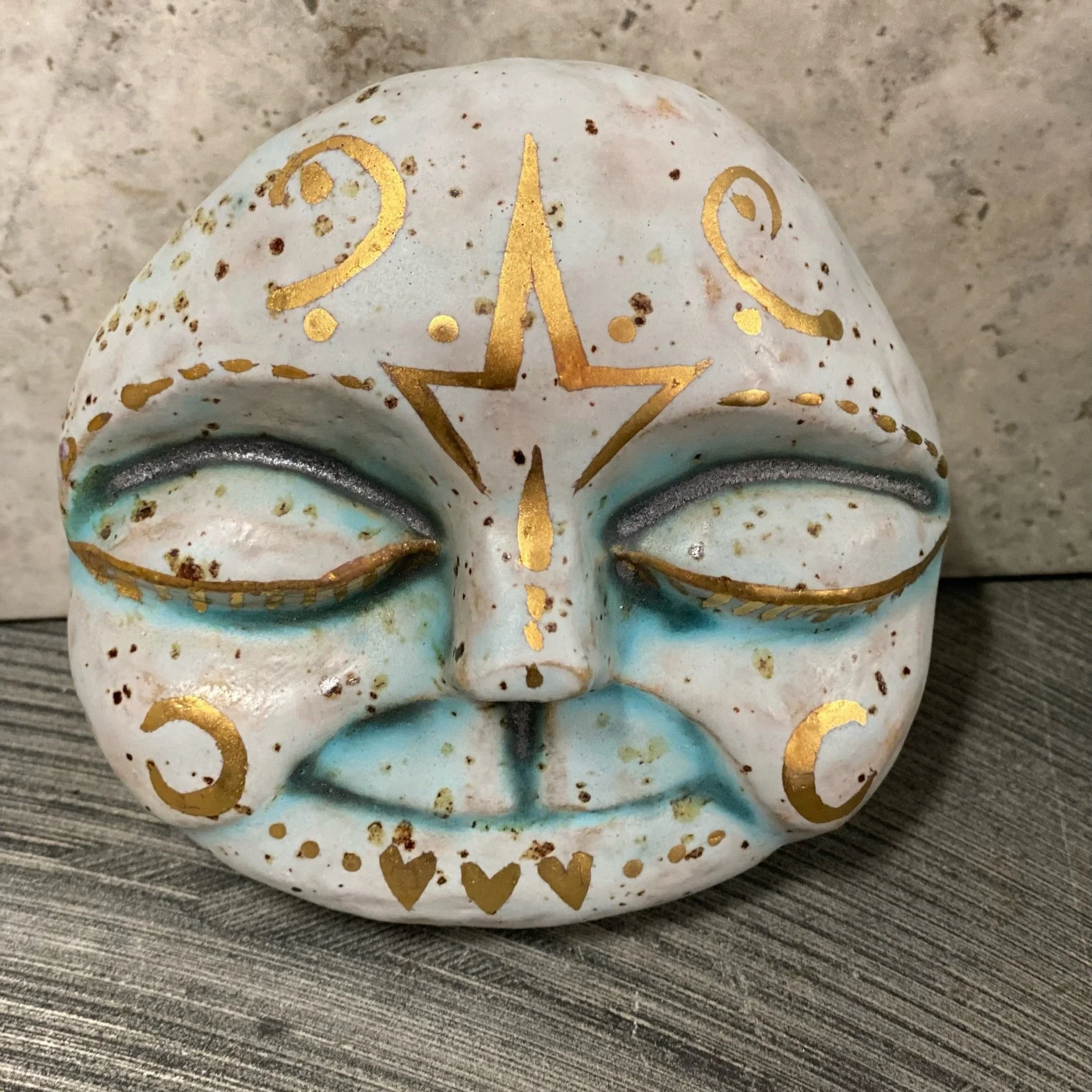 Sister Bliss, Keeper of Lunar Light ceramic moon goddess