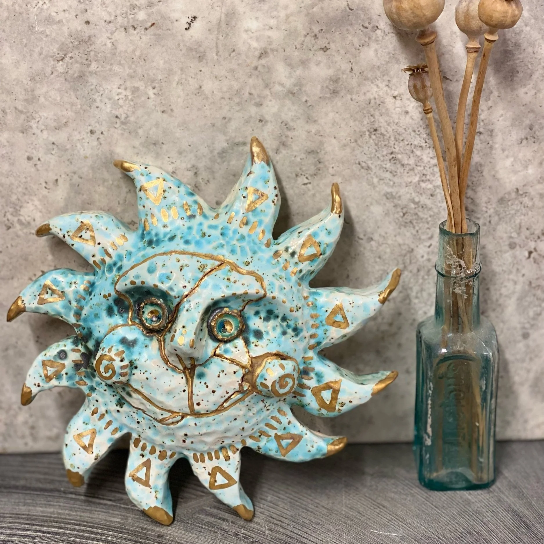 Solmara Kintsugi Ceramic Sun