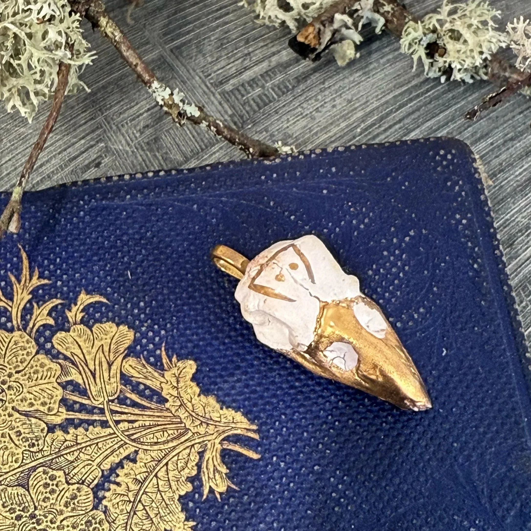 Raven skull pendant (second)