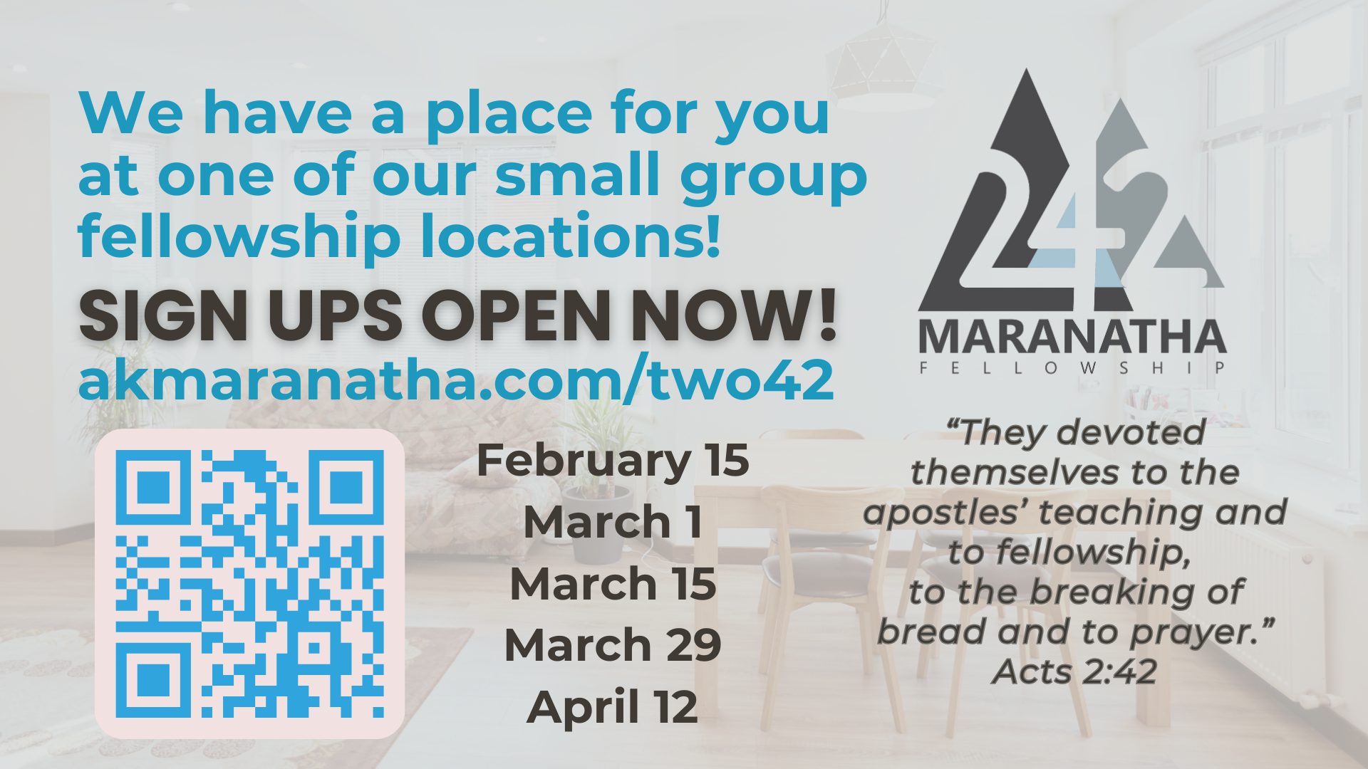 TWO:42 Small Group Gathering