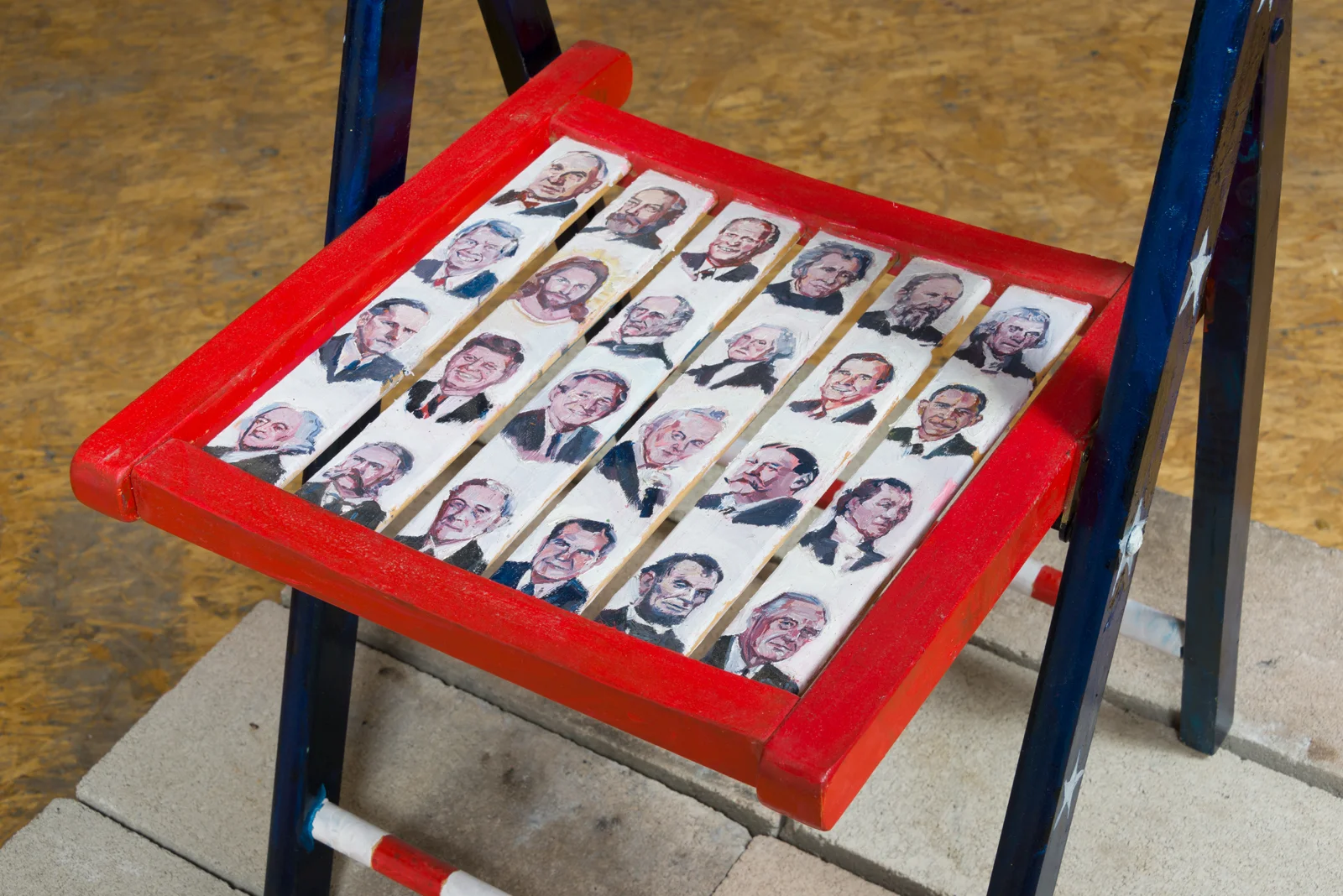 Davey Gant El Presidente (the unprecedented chair of presidents), 2016 (detail view)