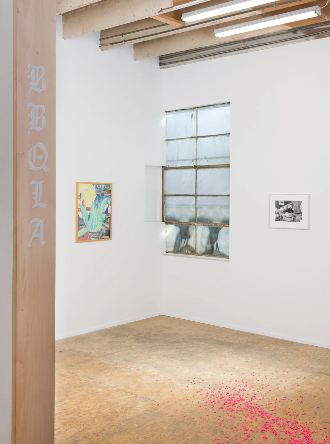 Facing Installation View BBQLA, Los Angeles, 2017