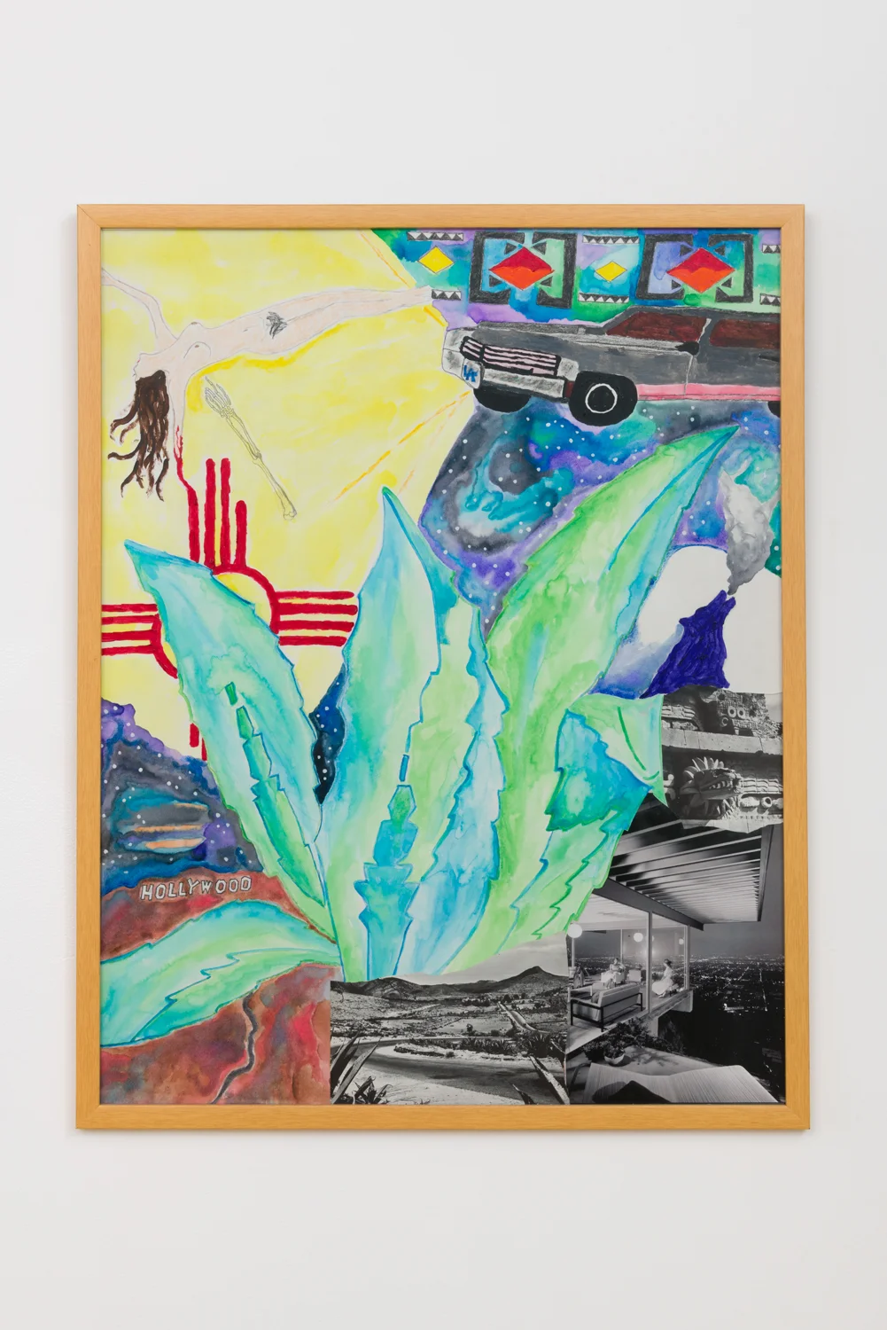 Nikki Darling Like, It’s Mi , 2017 watercolor, color pencil, crayon, poster board, magazines, old books 29 x 23 ¼ in.